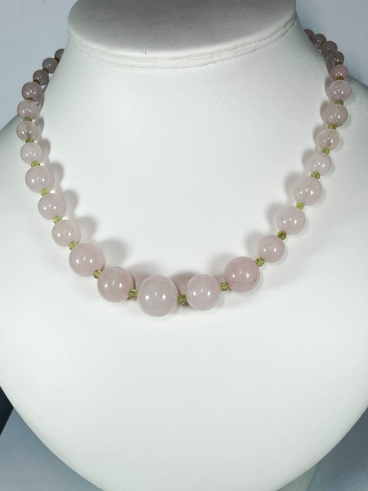 Necklace Rose Quartz And Peridot Necklace Set Jewelz Galore Rose Quartz And Peridot Necklace Set | Jewelz Galore | Cambridge UK