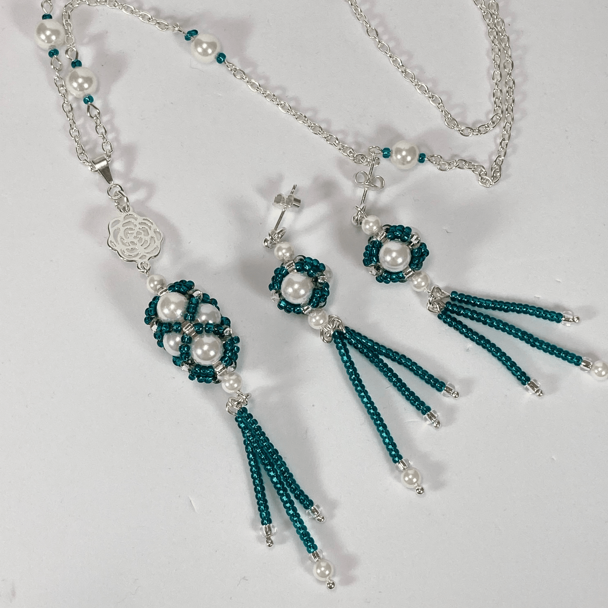 Necklace Shell Pearl Beaded Necklace Set Jewelz Galore Shell Pearl Beaded Necklace Set | Jewelz Galore | Artisan Jewellery