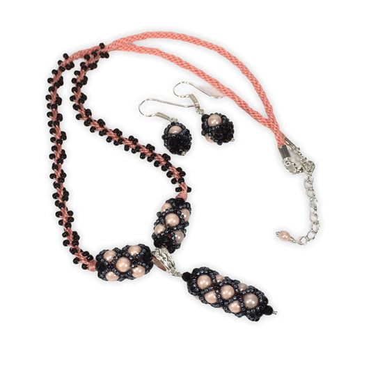 Necklace Shell Pearl Criss Cross Necklace Set Jewelz Galore Shell Pearl Criss Cross Necklace | Jewelz Galore | Jewellery