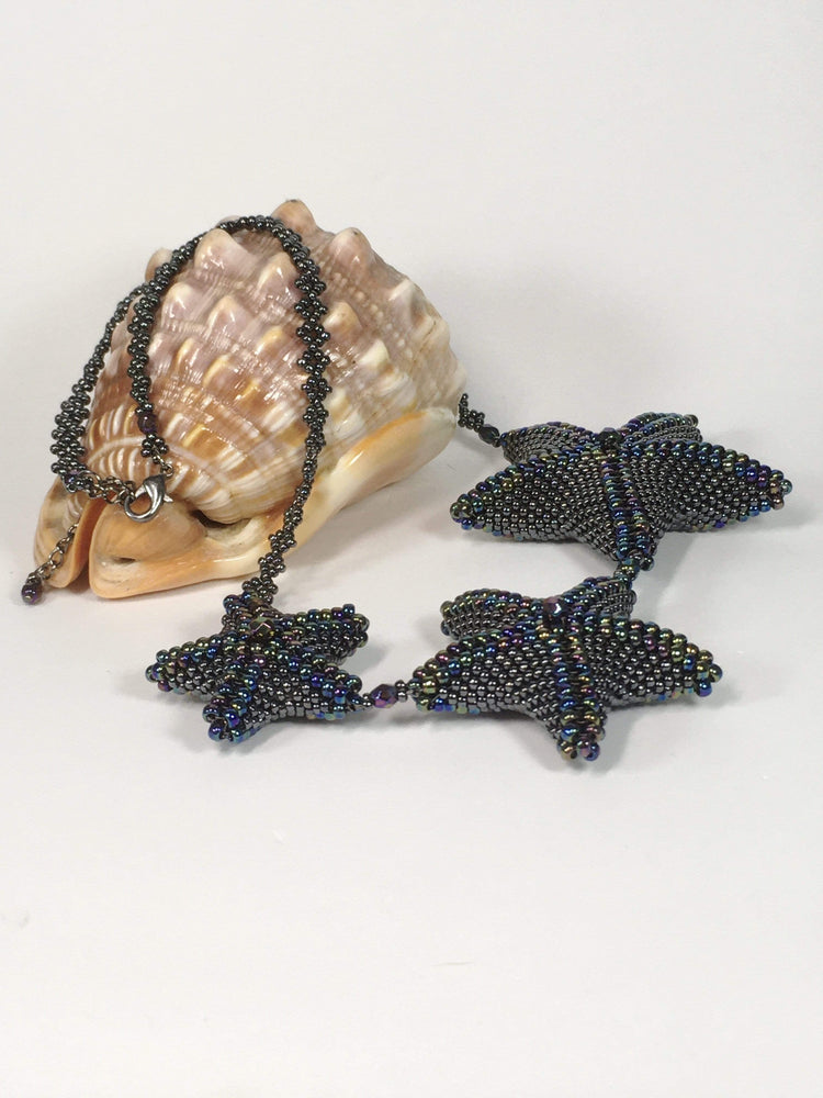 Handmade Beaded Starfish Necklace