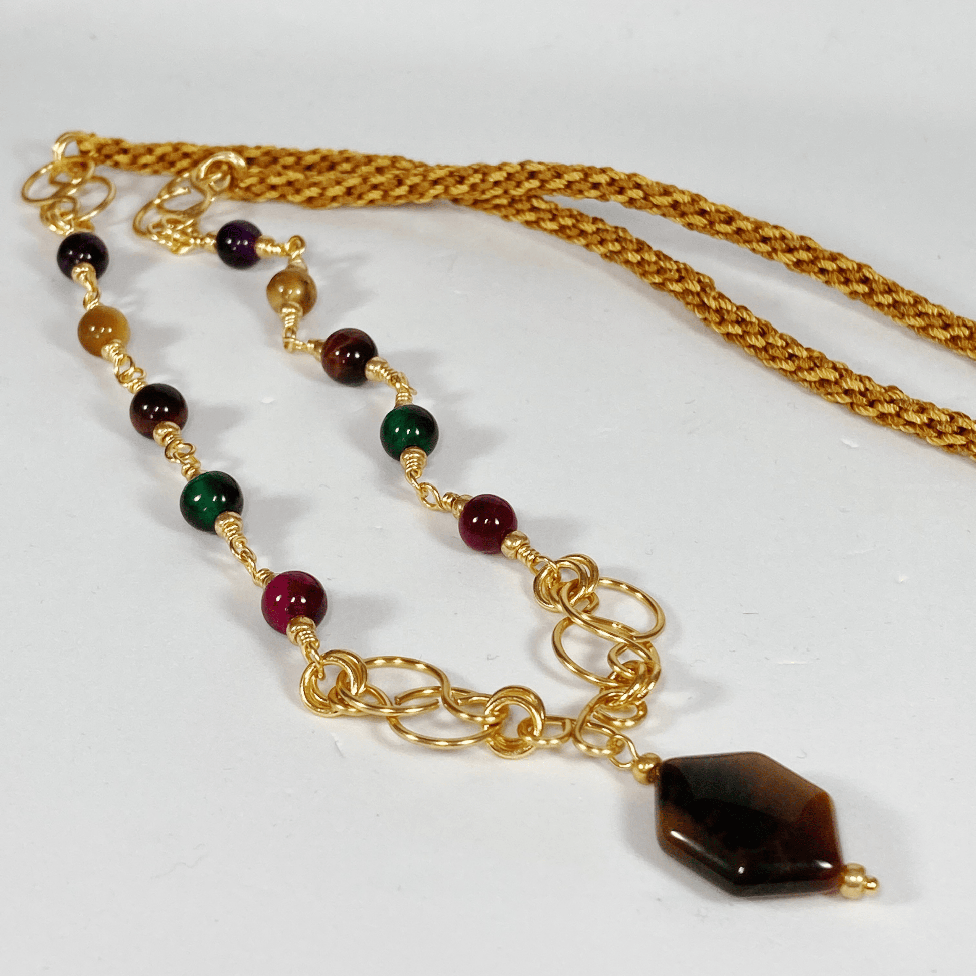 Necklace Tigers Eye Necklace Jewelz Galore Tigers Eye Necklace | Jewelz Galore | Artisan Jewellery Cambridge UK