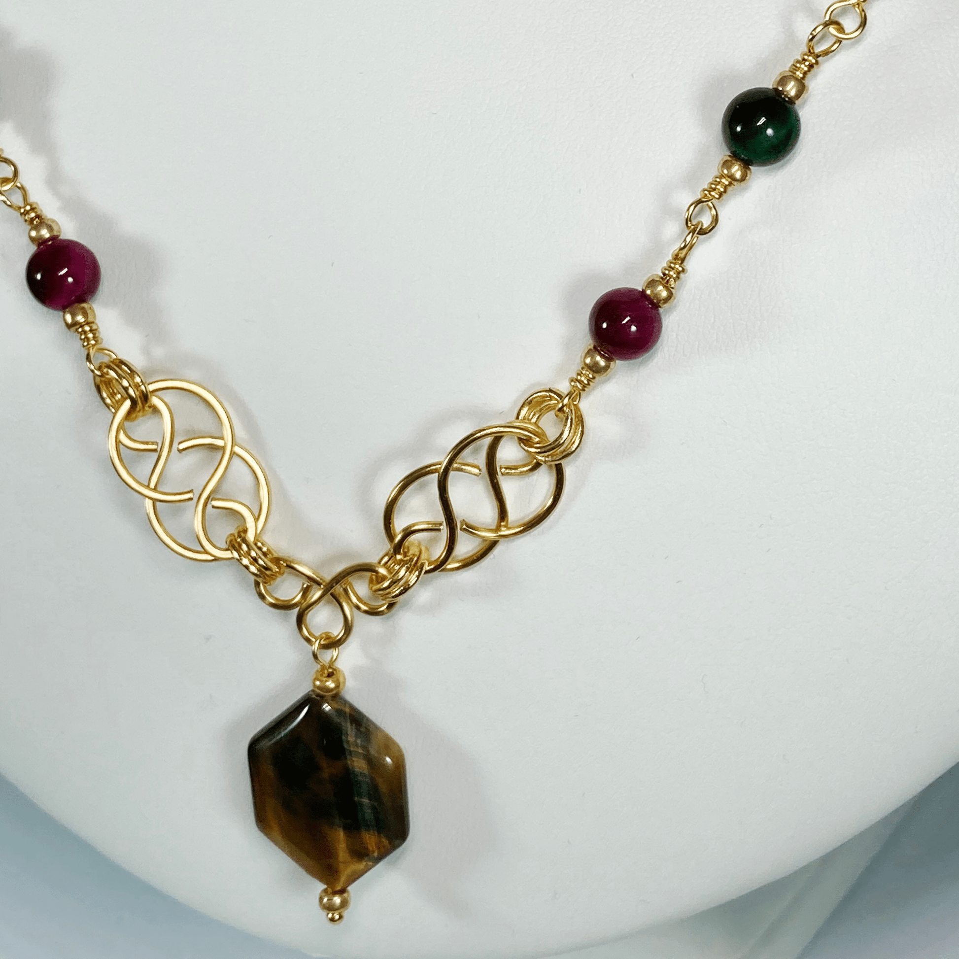 Necklace Tigers Eye Necklace Jewelz Galore Tigers Eye Necklace | Jewelz Galore | Artisan Jewellery Cambridge UK