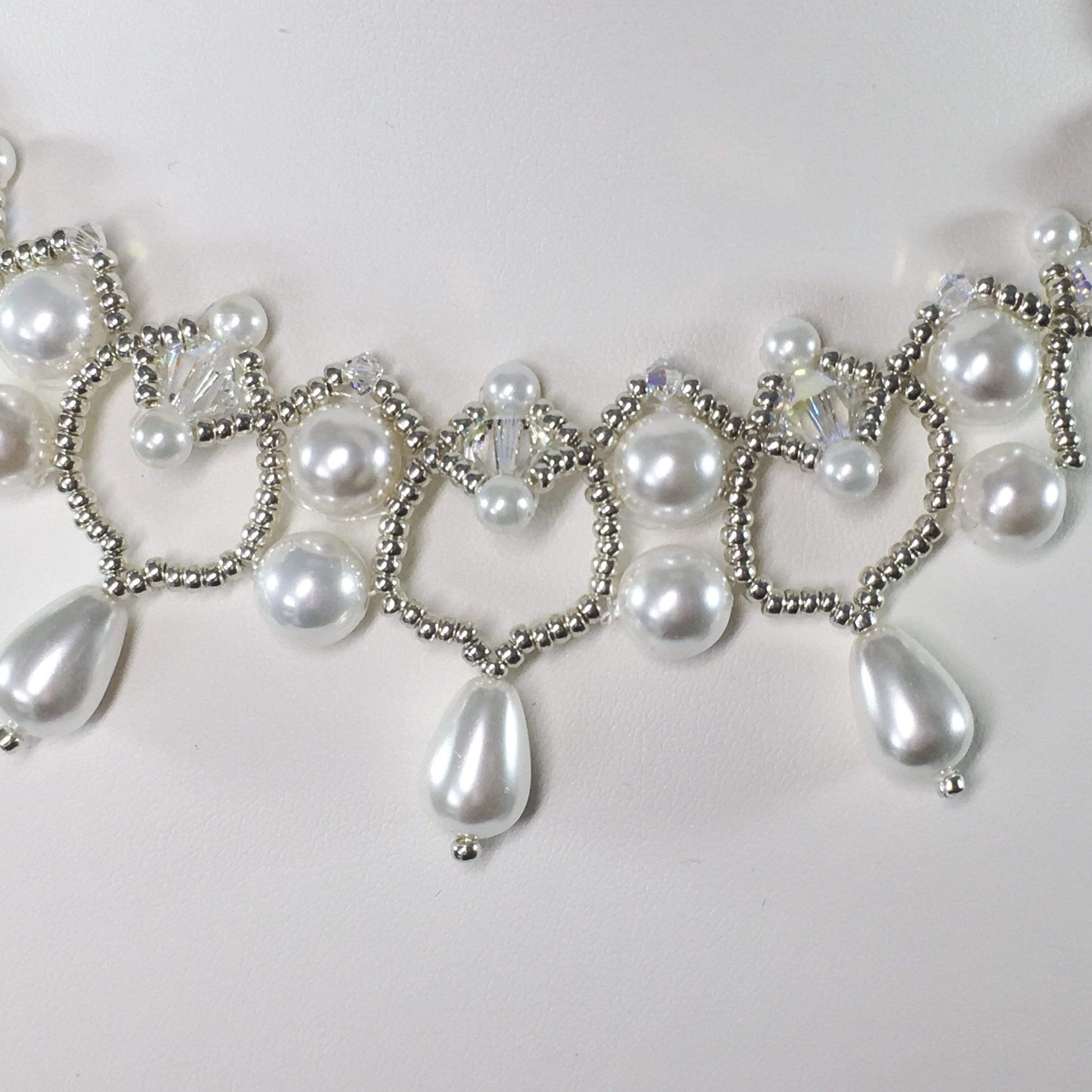 Necklace White Shell Pearl Bridal Necklace Set Jewelz Galore Shell Pearl Bridal Set | Jewelz Galore | Jewellery