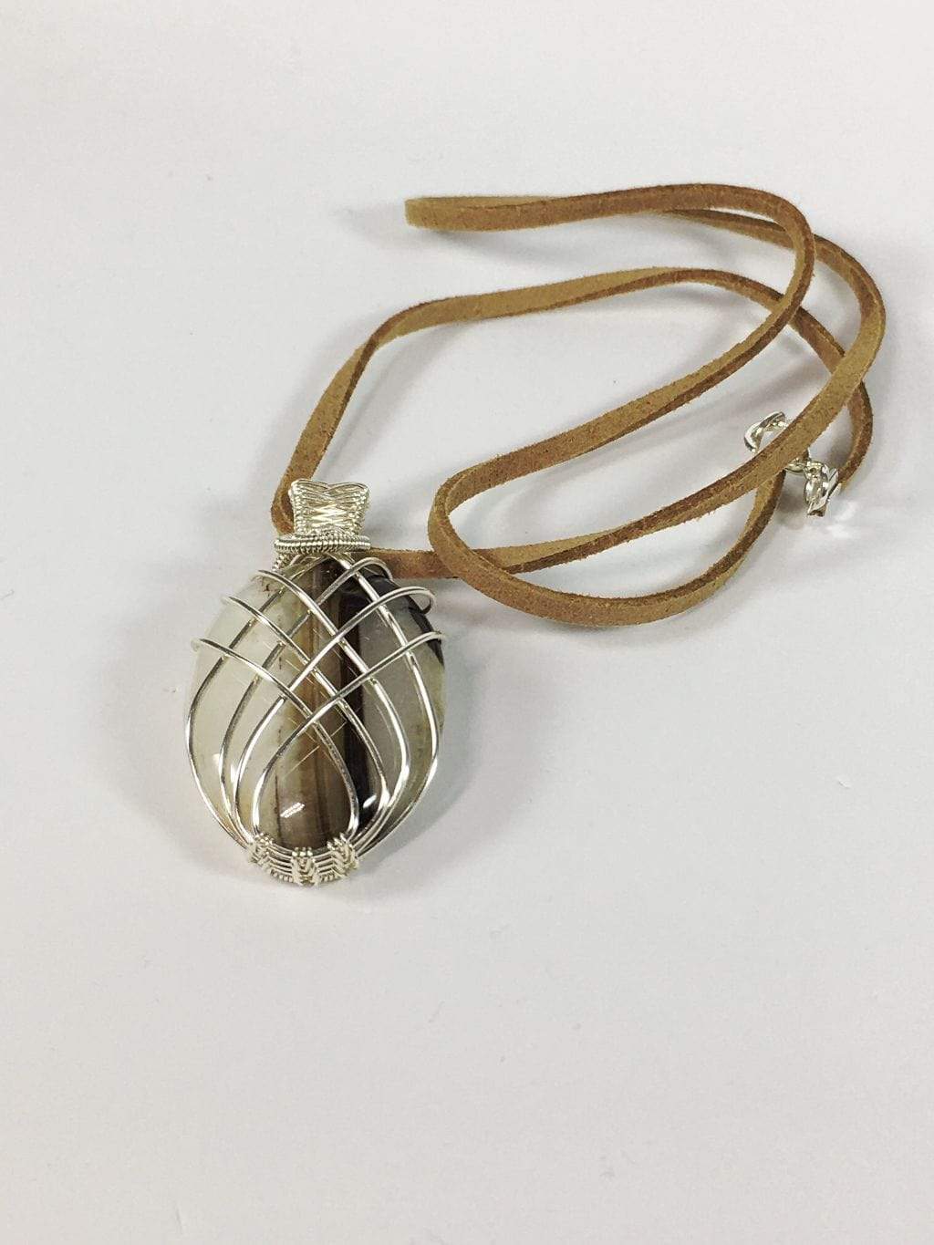 Necklace Wire Wrapped Brown Onyx Pendant Jewelz Galore Brown Lattice Onyx Pendant | Jewelz Galore | Jewellery