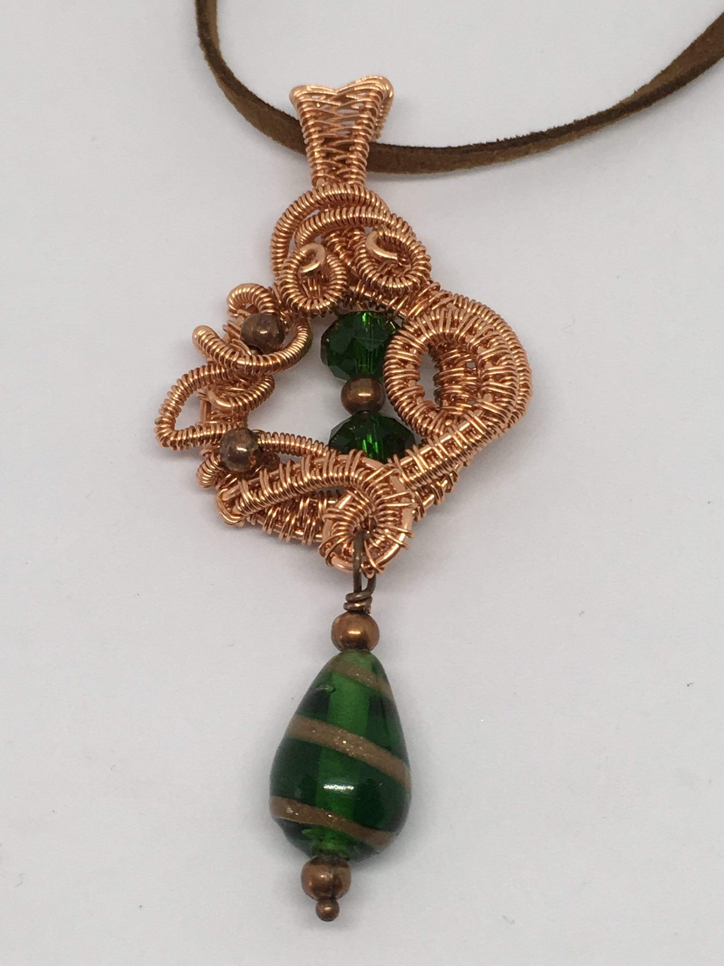 Pendant Wire Wrapped Copper Pendant Jewelz Galore Wire Copper Pendant | Jewelz Galore | Jewellery