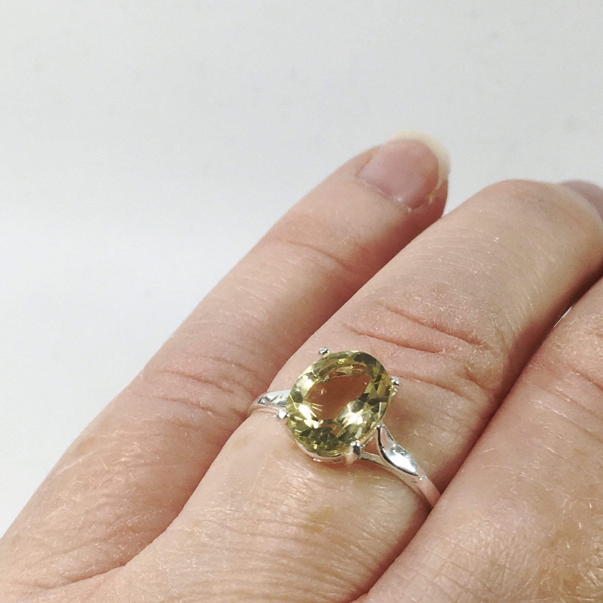 Ring Lemon Quartz Brilliant Cut Ring Jewelz Galore Ladies Lemon Quartz Ring | Jewelz Galore | Handmade Jewellery Online