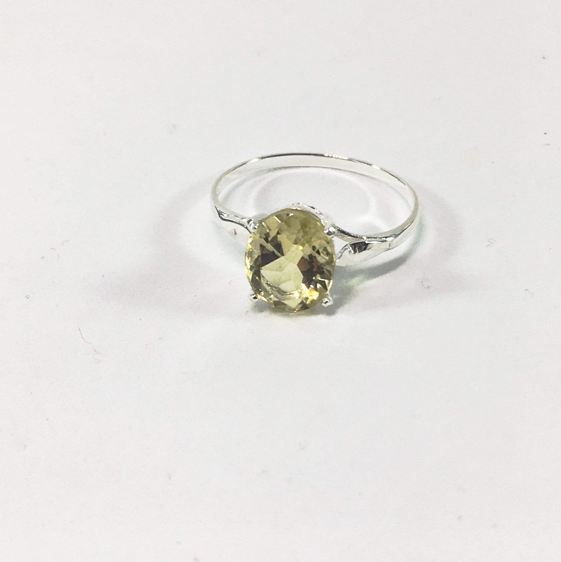Ring Lemon Quartz Brilliant Cut Ring Jewelz Galore Ladies Lemon Quartz Ring | Jewelz Galore | Handmade Jewellery Online
