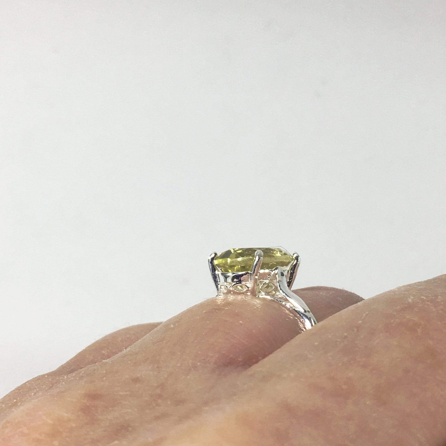 Ring Lemon Quartz Brilliant Cut Ring Jewelz Galore Ladies Lemon Quartz Ring | Jewelz Galore | Handmade Jewellery Online