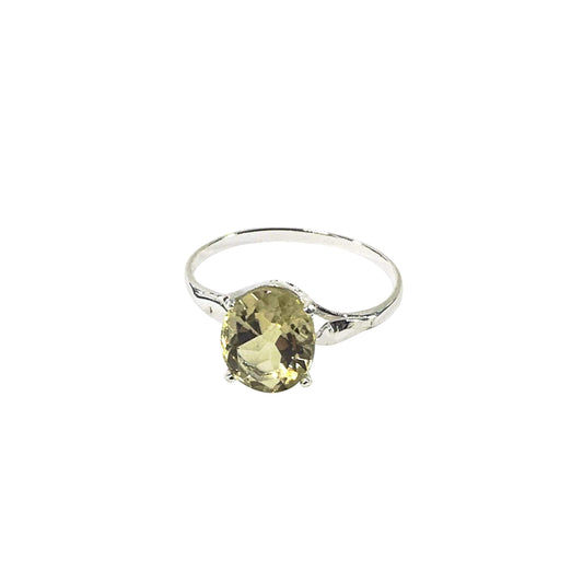 Ring Lemon Quartz Brilliant Cut Ring Jewelz Galore Ladies Lemon Quartz Ring | Jewelz Galore | Handmade Jewellery Online