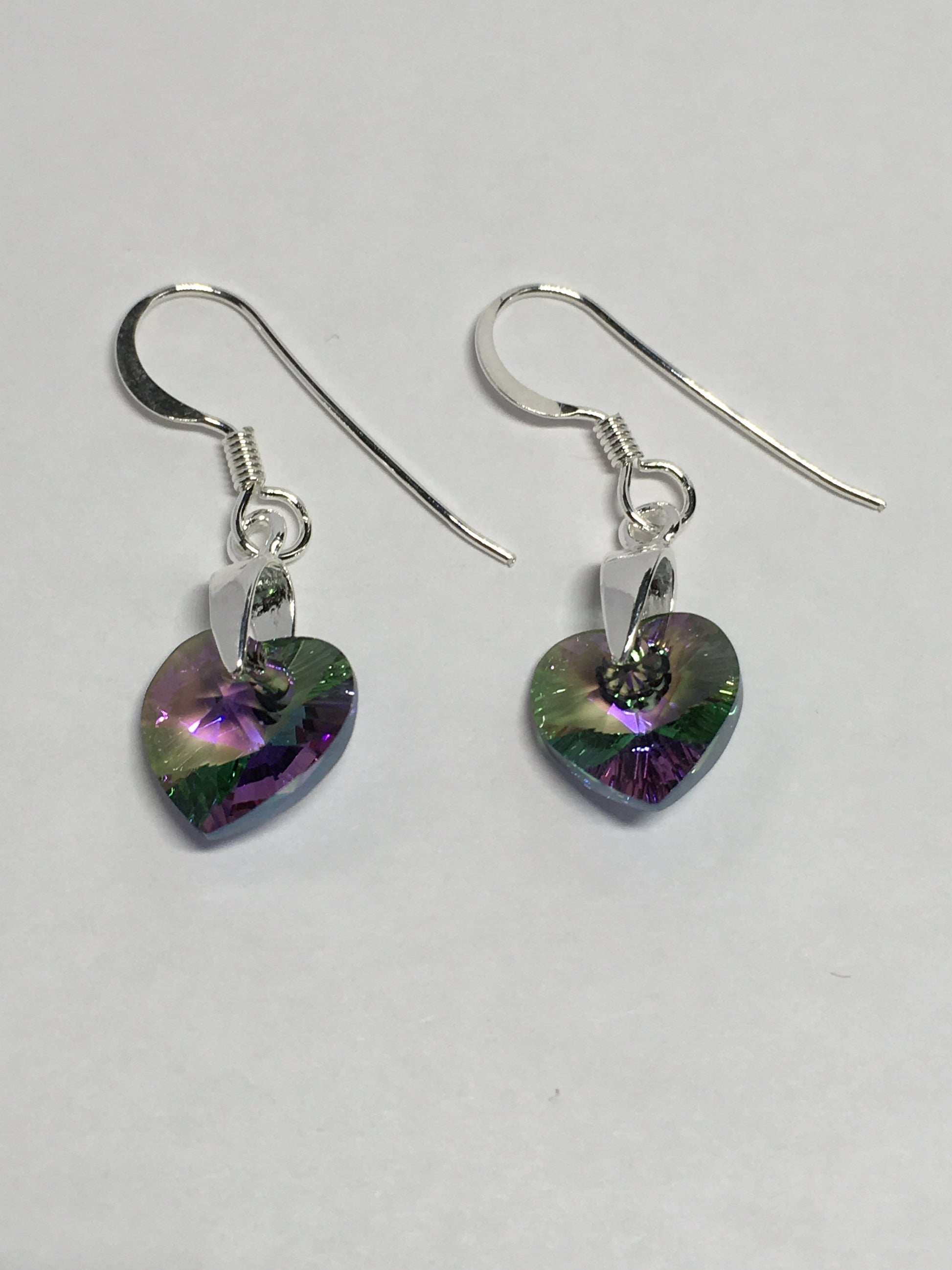 Earrings Sterling Silver Crystal Heart Earrings Jewelz Galore Sterling Silver Crystal Heart Earrings | Jewelz Galore | Jewellery 