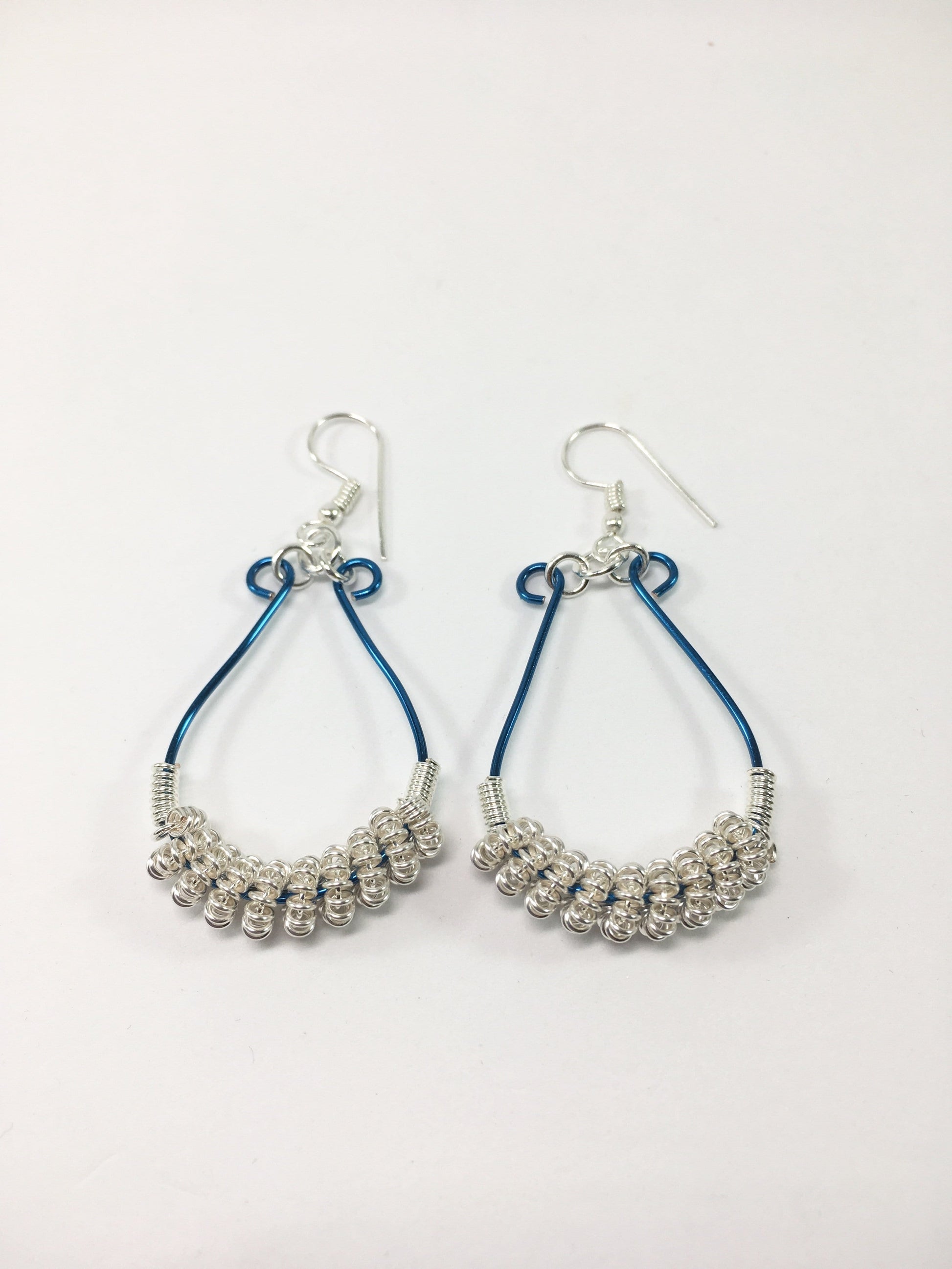Silver Coiled Earrings