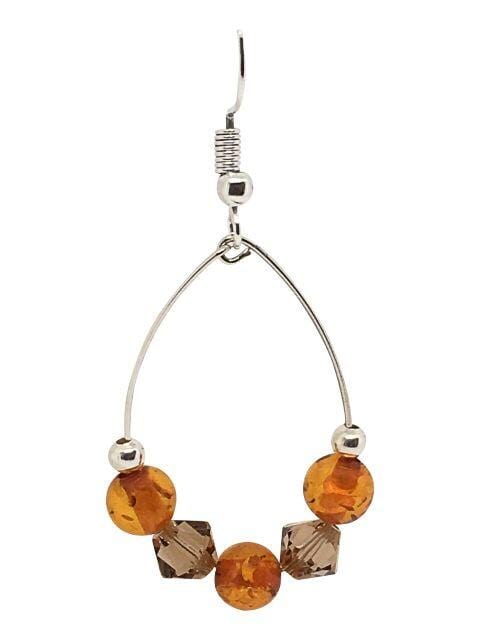 Earrings Amber Loop Earrings Jewelz Galore Amber Loop Earrings | Jewelz Galore | Handmade Jewellery Online