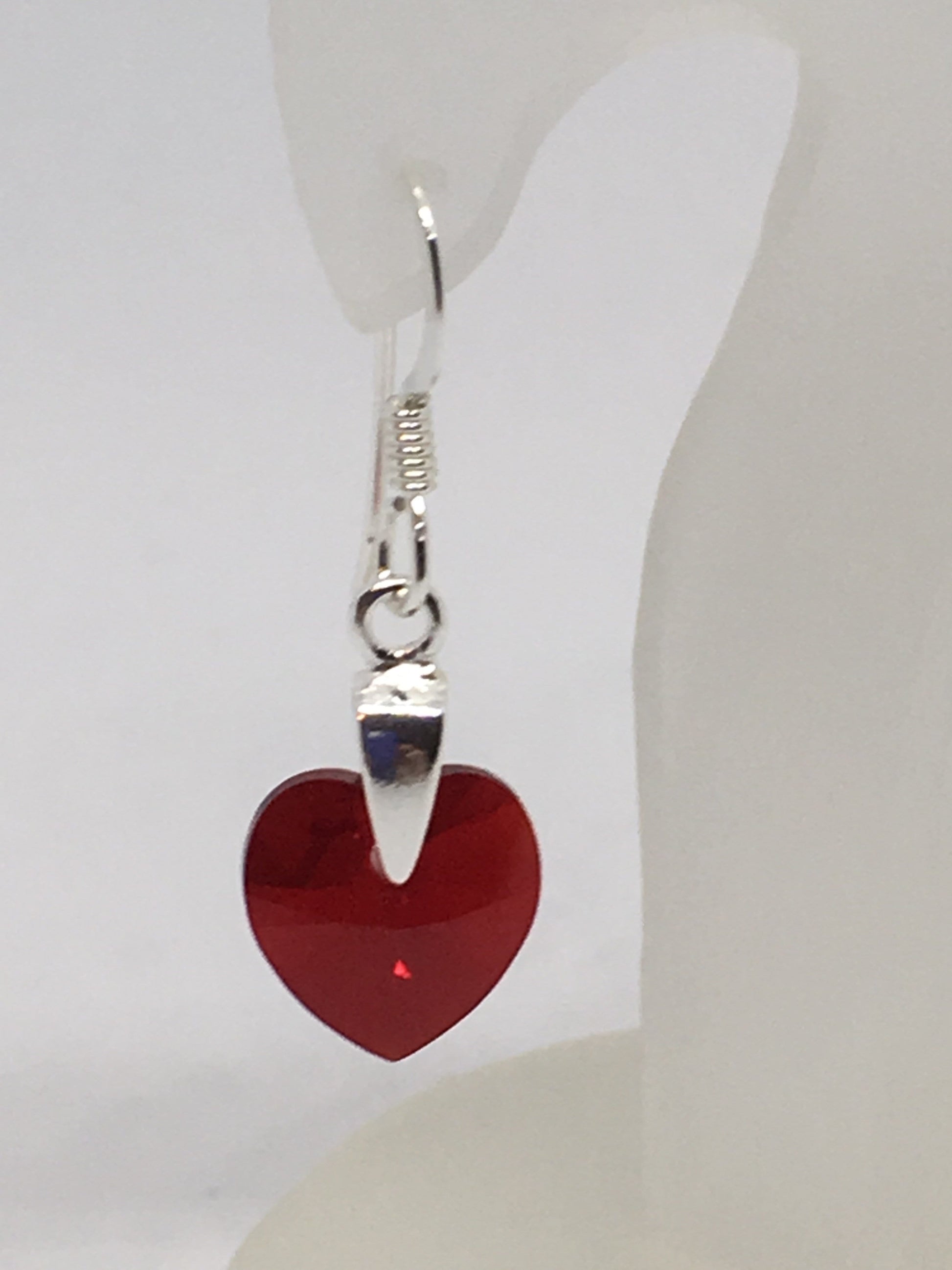 Earrings Siam Sterling Silver Crystal Heart Earrings Jewelz Galore Sterling Silver Crystal Heart Earrings | Jewelz Galore | Jewellery 