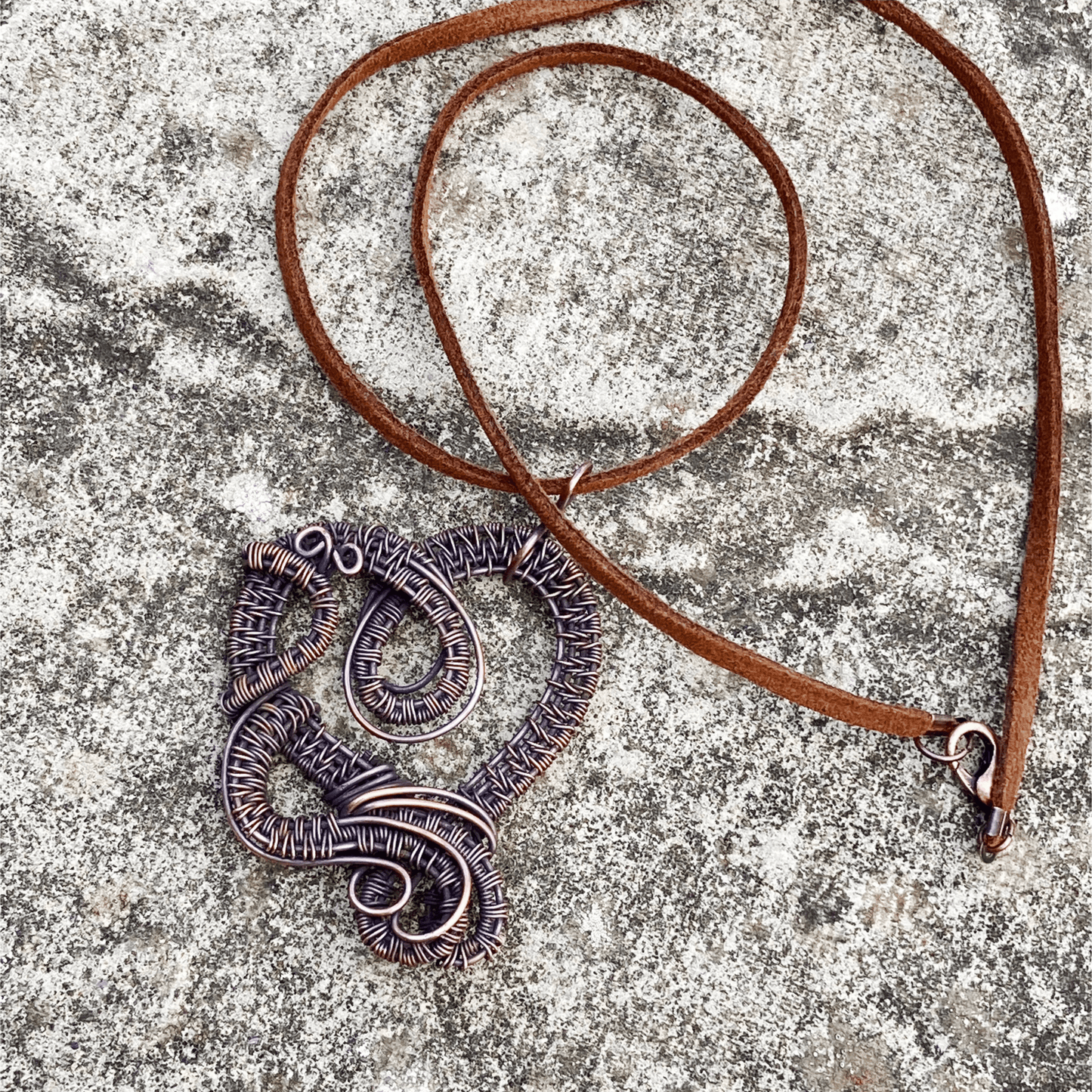 Pendant Copper Wire Wrapped Heart Pendant Jewelz Galore Copper Wire Wrapped Heart Pendant | Jewelz Galore | Jewellery Online