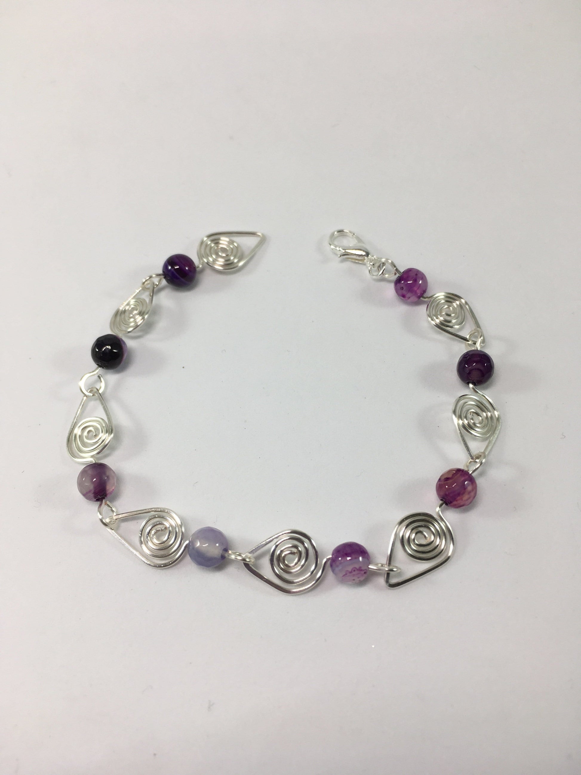 Bracelet Purple Agate Gemstone Swirl Bracelet Jewelz Galore Gemstone Swirl Bracelet | Jewelz Galore | Cambridge
