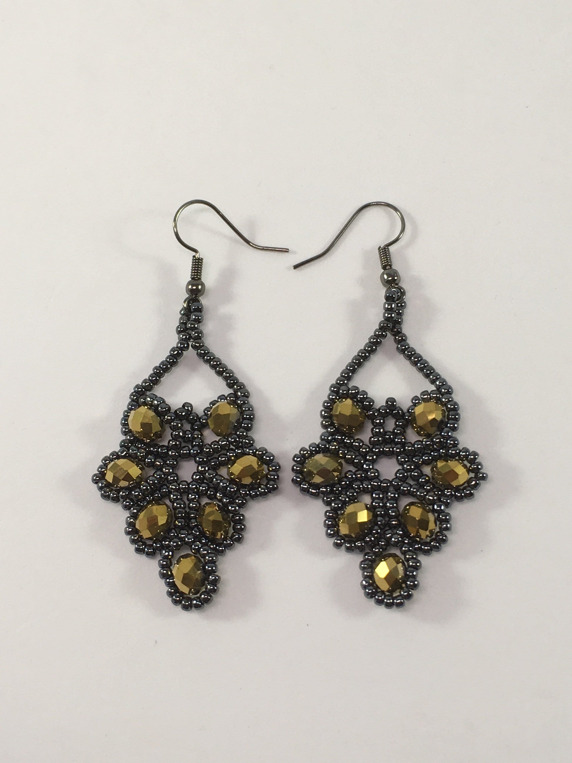 Earrings Beaded Leaf Earrings Jewelz Galore Handmade Beaded Leaf Earrings | Jewelz Galore | Jewellery Online