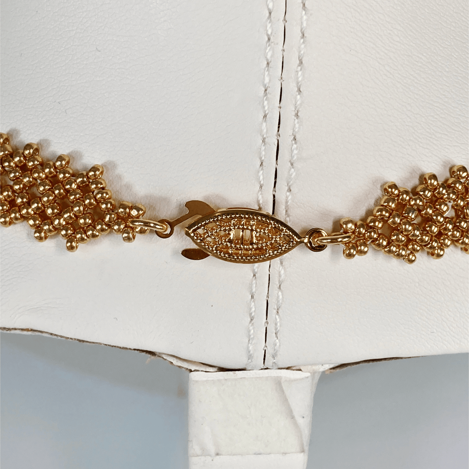 Handmade Beaded Bridal Necklace Clasp