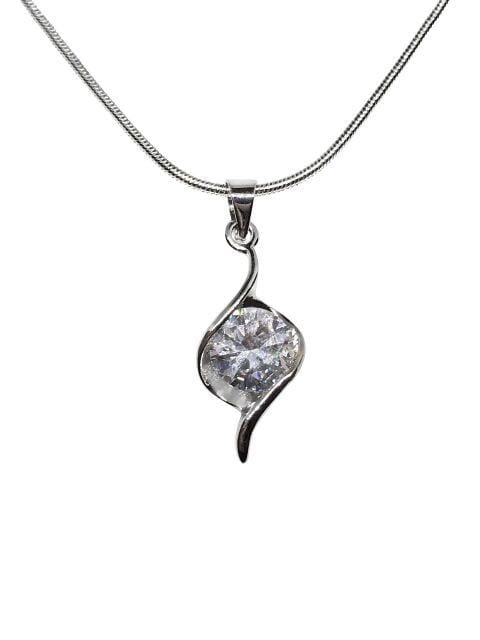 Necklace Cubic Zirconia Abstract Pendant Jewelz Galore Cubic Zirconia Abstract Pendant | Jewelz Galore | Necklaces Online