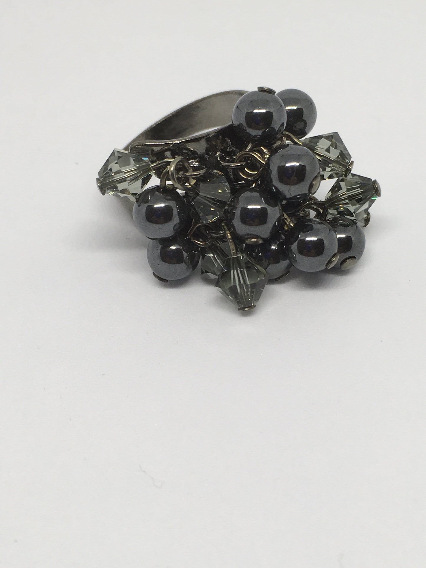 Ring Hematine Gemstone Bobble Ring Jewelz Galore Gemstone Bobble Ring | Jewelz Galore | Handmade Ladies Jewellery 