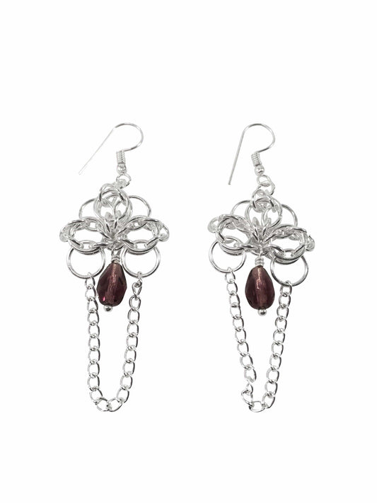 Earrings Chainmaille Enchantress Earrings Jewelz Galore Handmade Beaded Chainmaille Earrings | Jewelz Galore | Jewellery