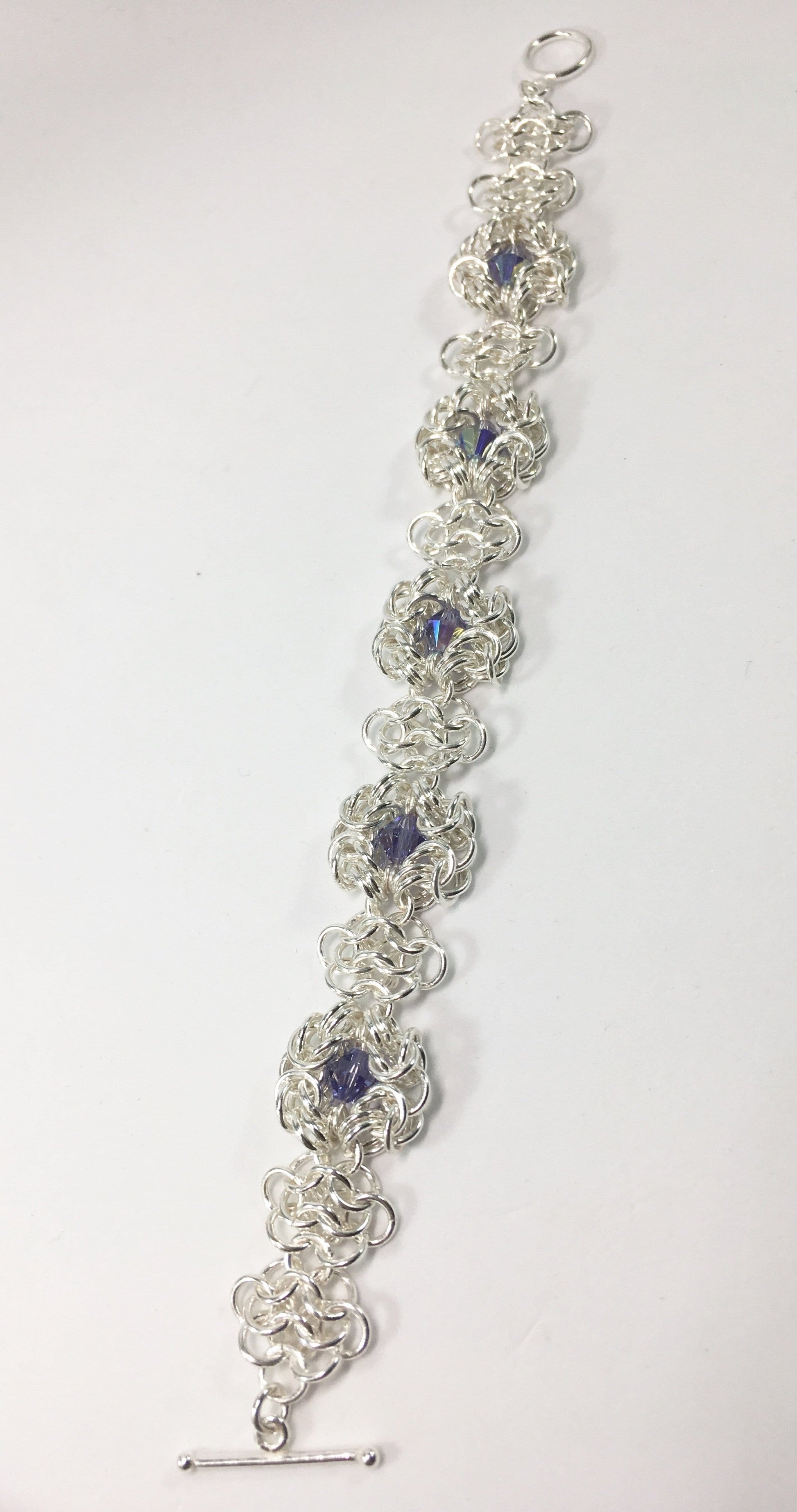 Chainmaille Swarovski Crystal Bracelet