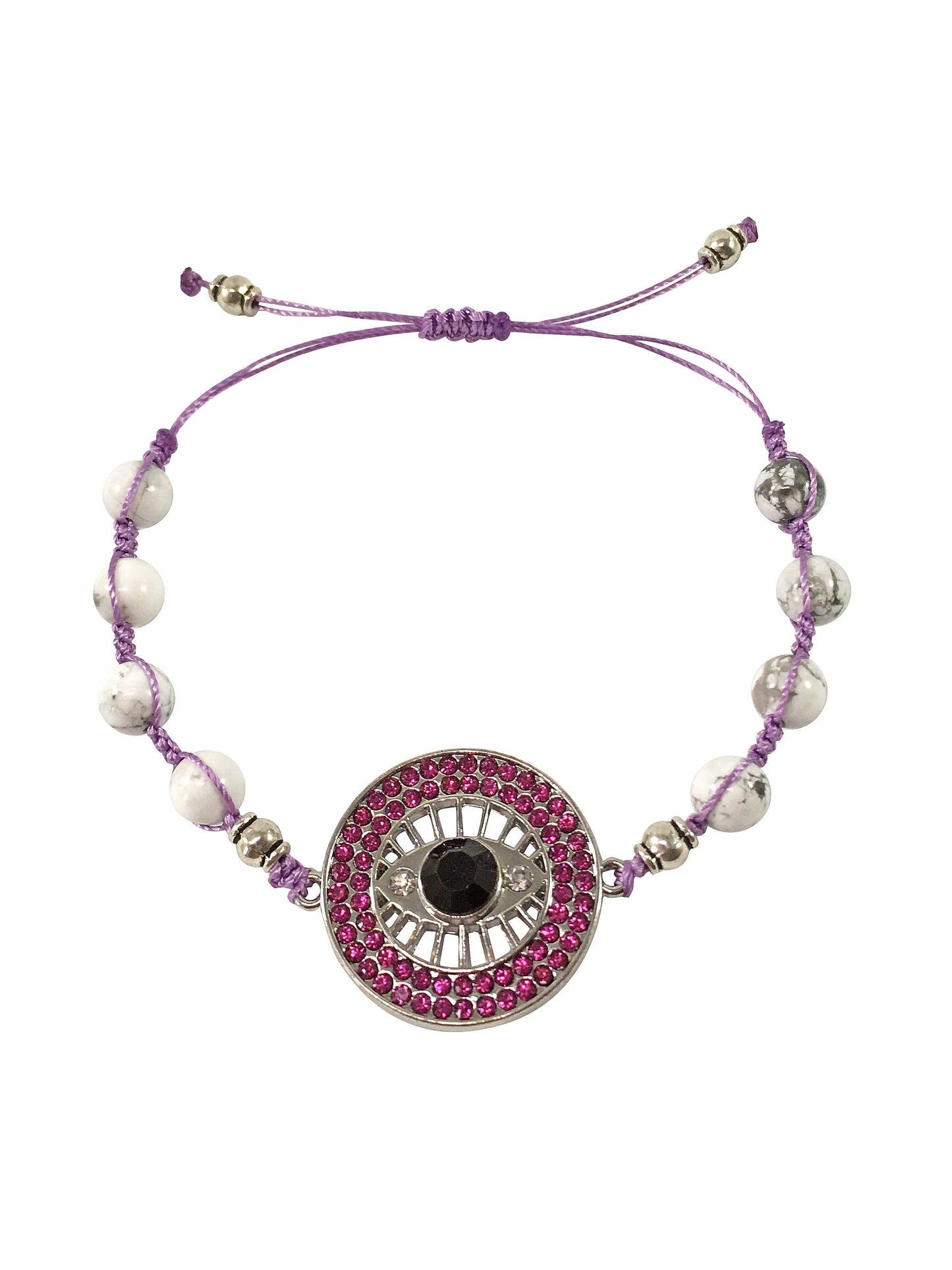 Bracelet Howlite Eye Bracelet Jewelz Galore Howlite Gemstone Eye Macrame Bracelet | Jewelz Galore | Jewellery