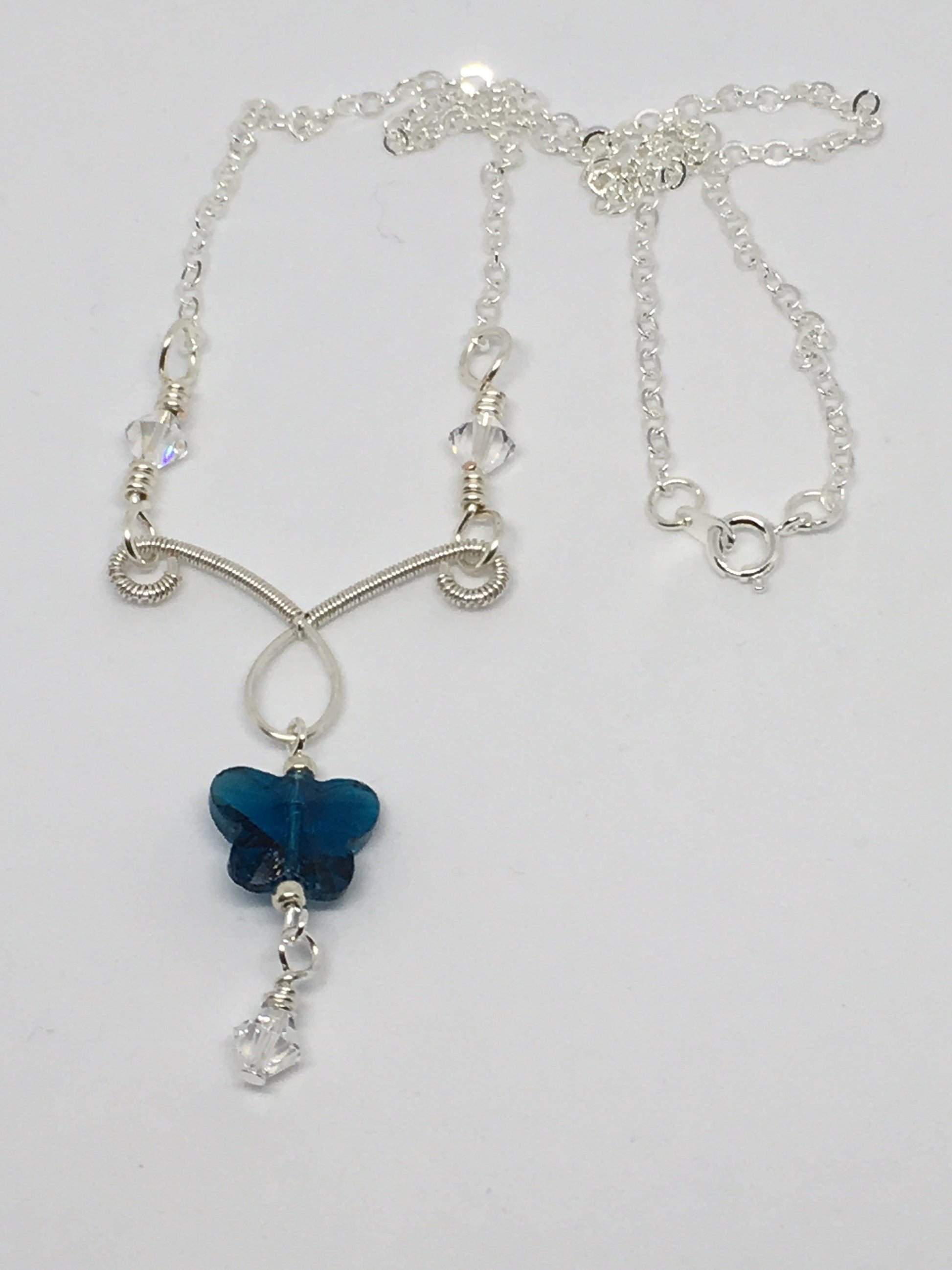 Necklace Butterfly Crystal Necklace Jewelz Galore Butterfly Crystal Necklace | Jewelz Galore | Handmade Jewellery Online