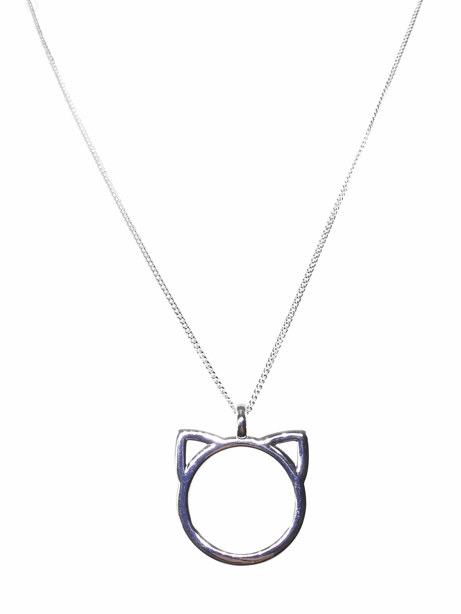 Sterling Silver Cat Pendant