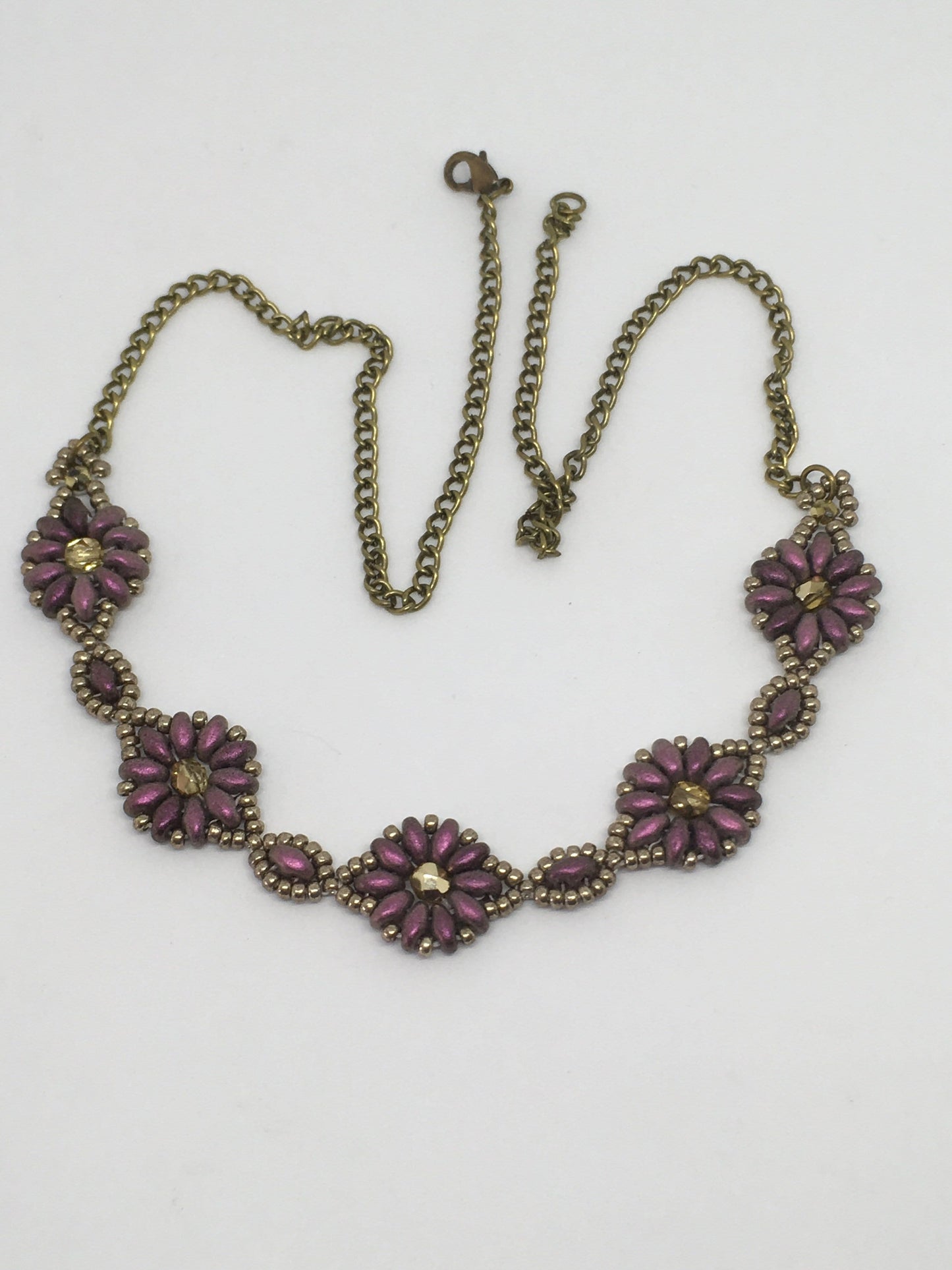 Necklace Antique Style Flower Necklace Jewelz Galore Handmade Beaded Flower Necklace | Jewelz Galore | Jewellery Online