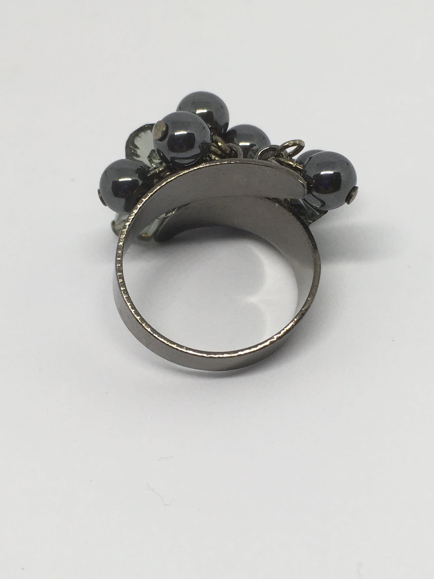 Gemstone And Swarovski Bobble Ring