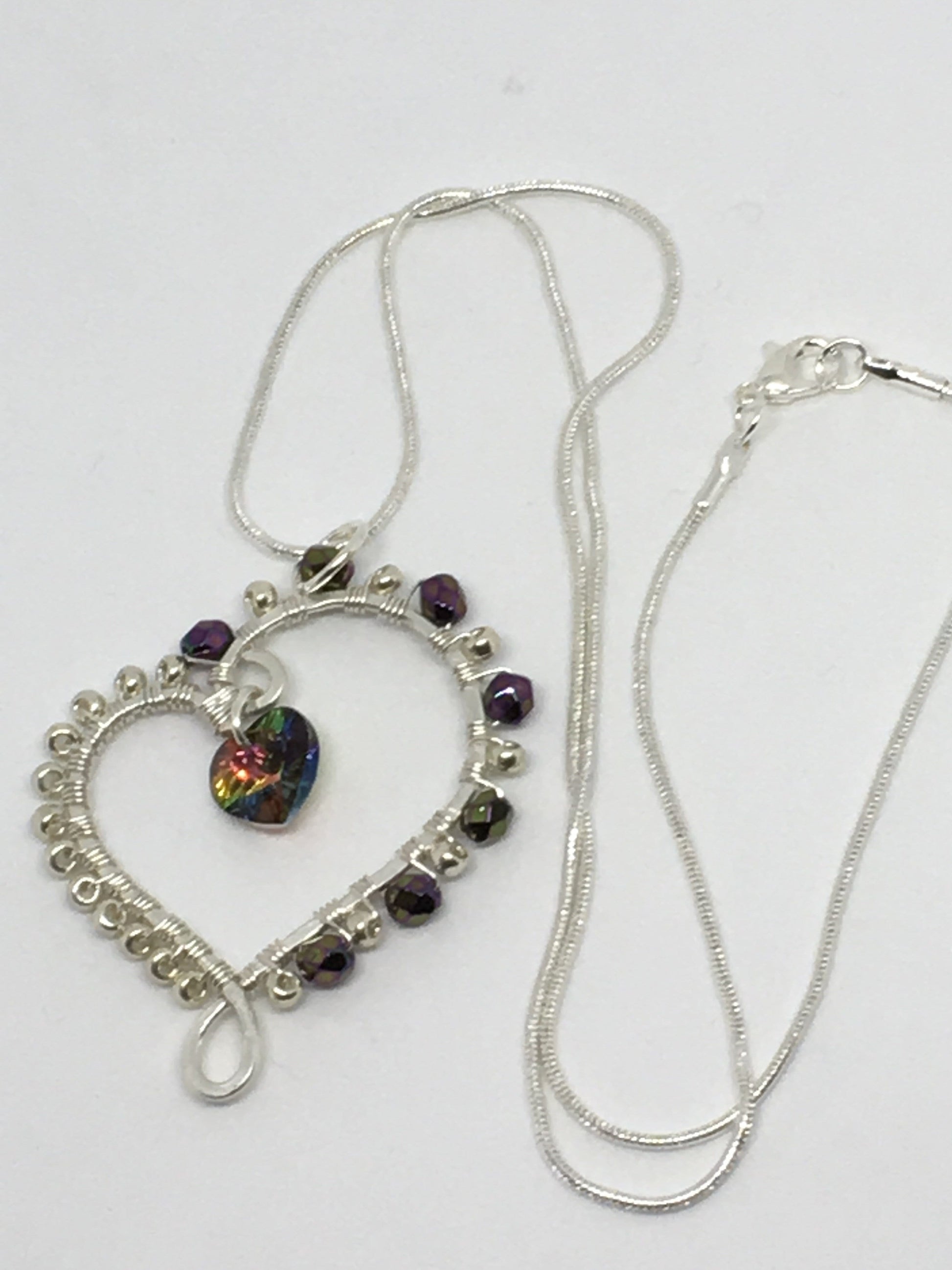 Necklace Wire Wrapped Heart Pendant Jewelz Galore Wire Wrapped Heart Pendant | Jewelz Galore | Cambridge