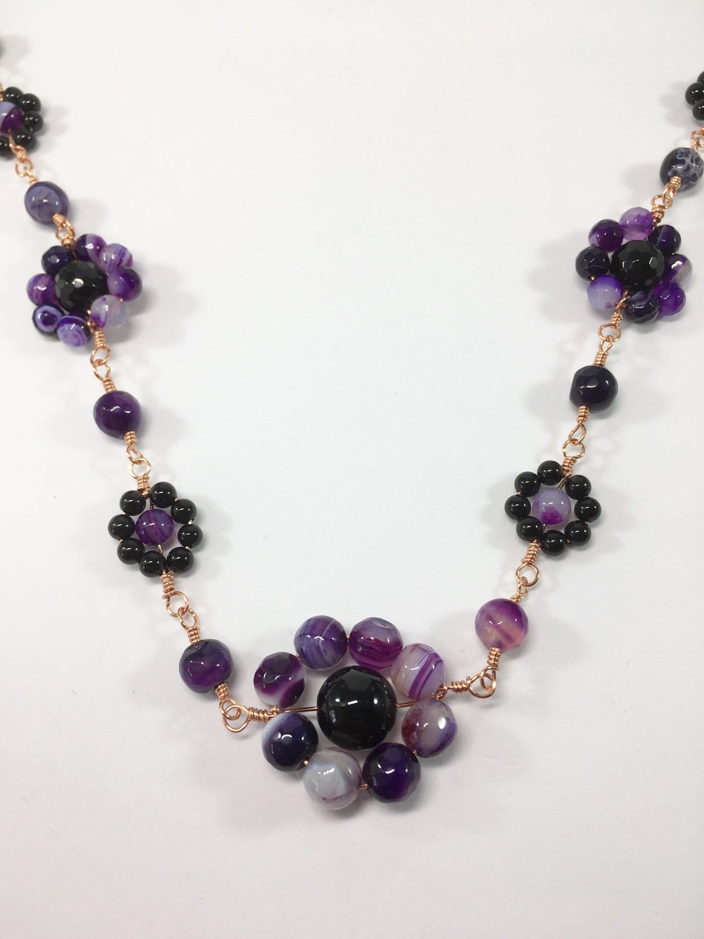 Necklace Purple Posy Necklace Jewelz Galore Purple Agate Necklace | Jewelz Galore |  Cambridge