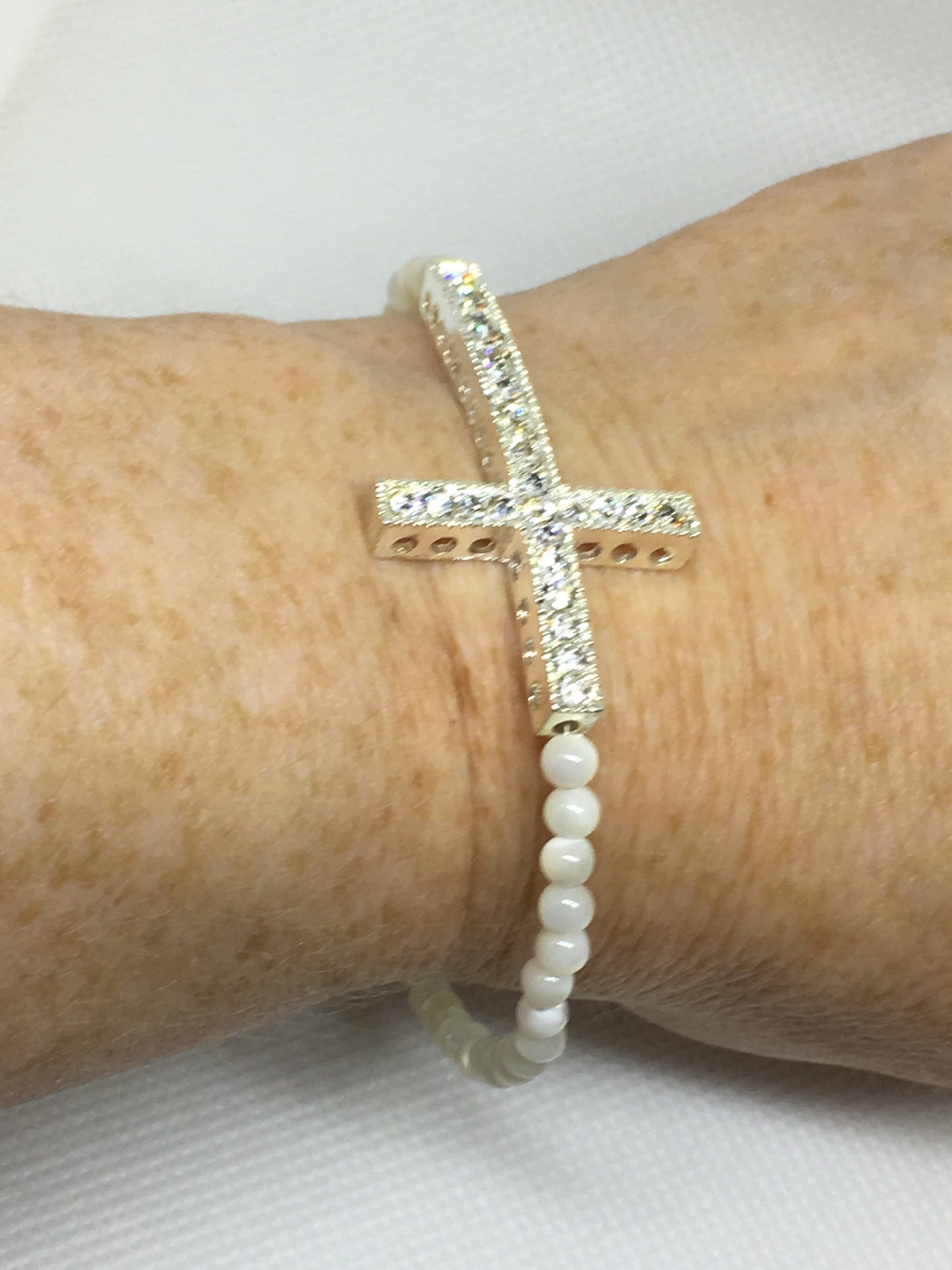 Bracelet Gemstone Cross Bracelet Jewelz Galore Gemstone Cross Bracelet | Jewelz Galore | Handmade Jewellery Online