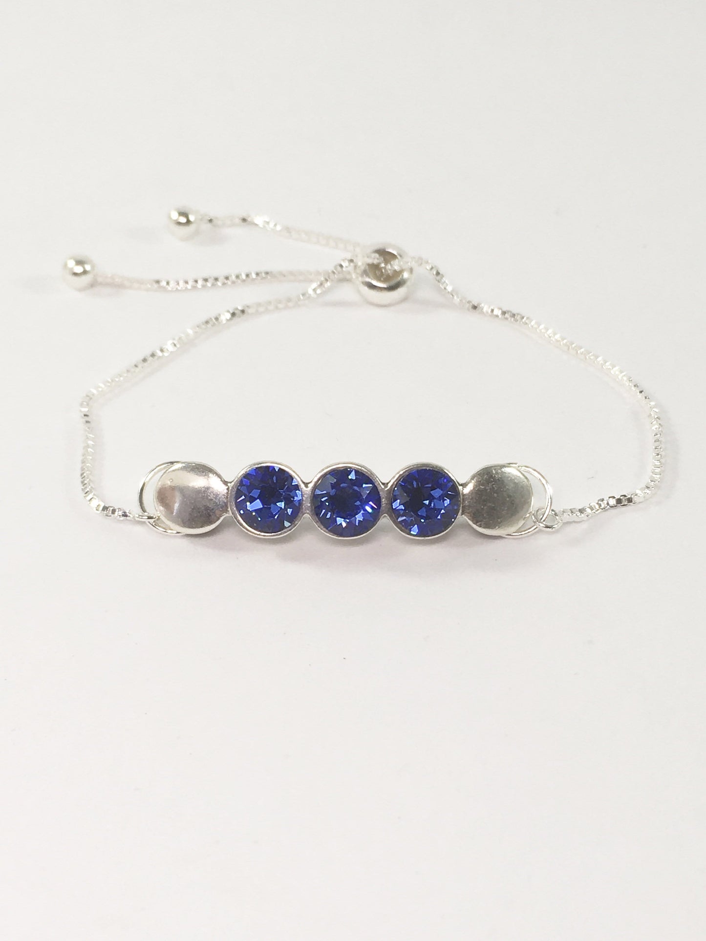 Bracelet Sapphire Crystal Slider Bracelet Jewelz Galore Crystal Slider Bracelet | Jewelz Galore | Handmade Jewellery Online