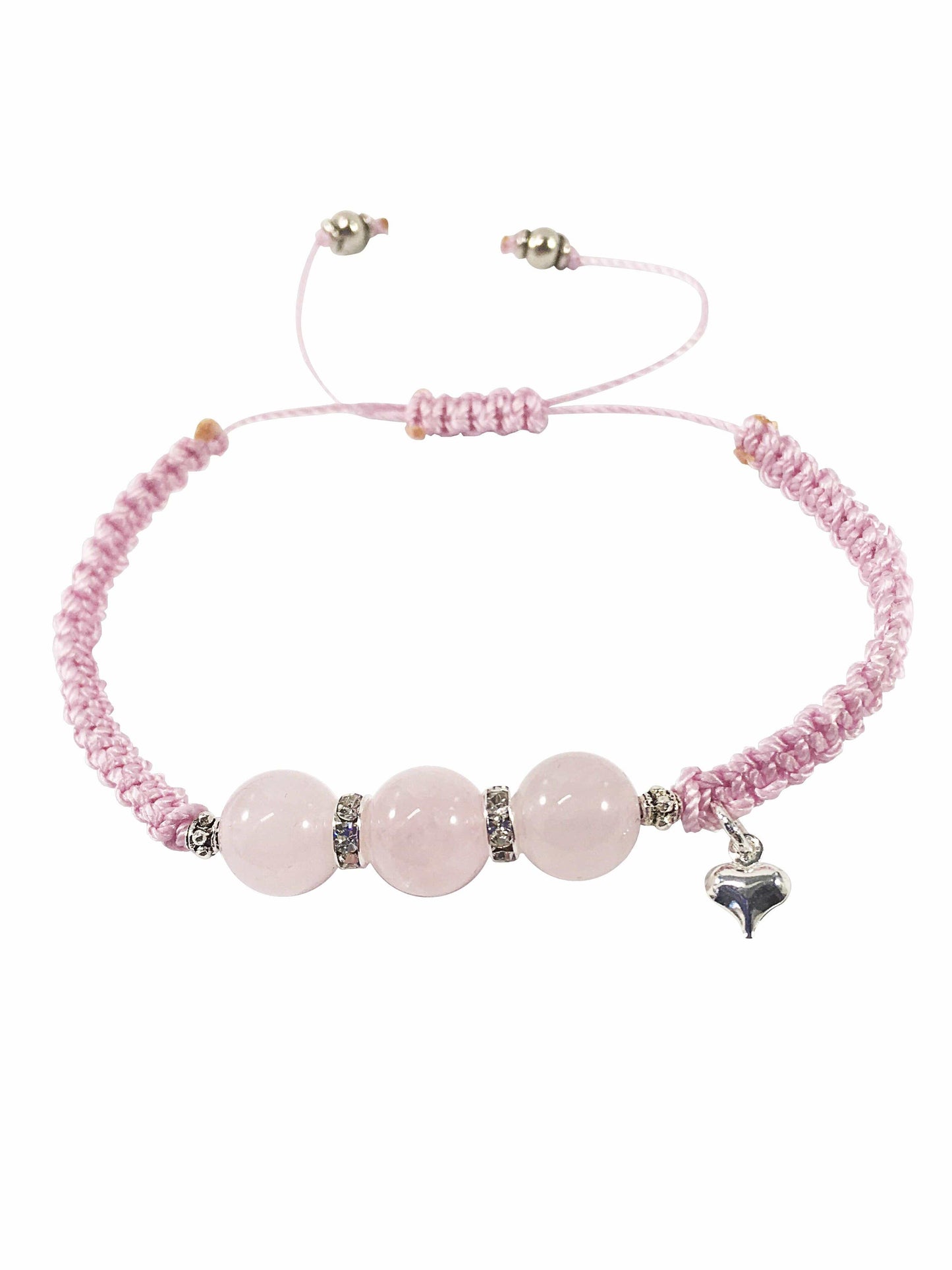 Rose Quartz Macrame Gemstone Bracelet
