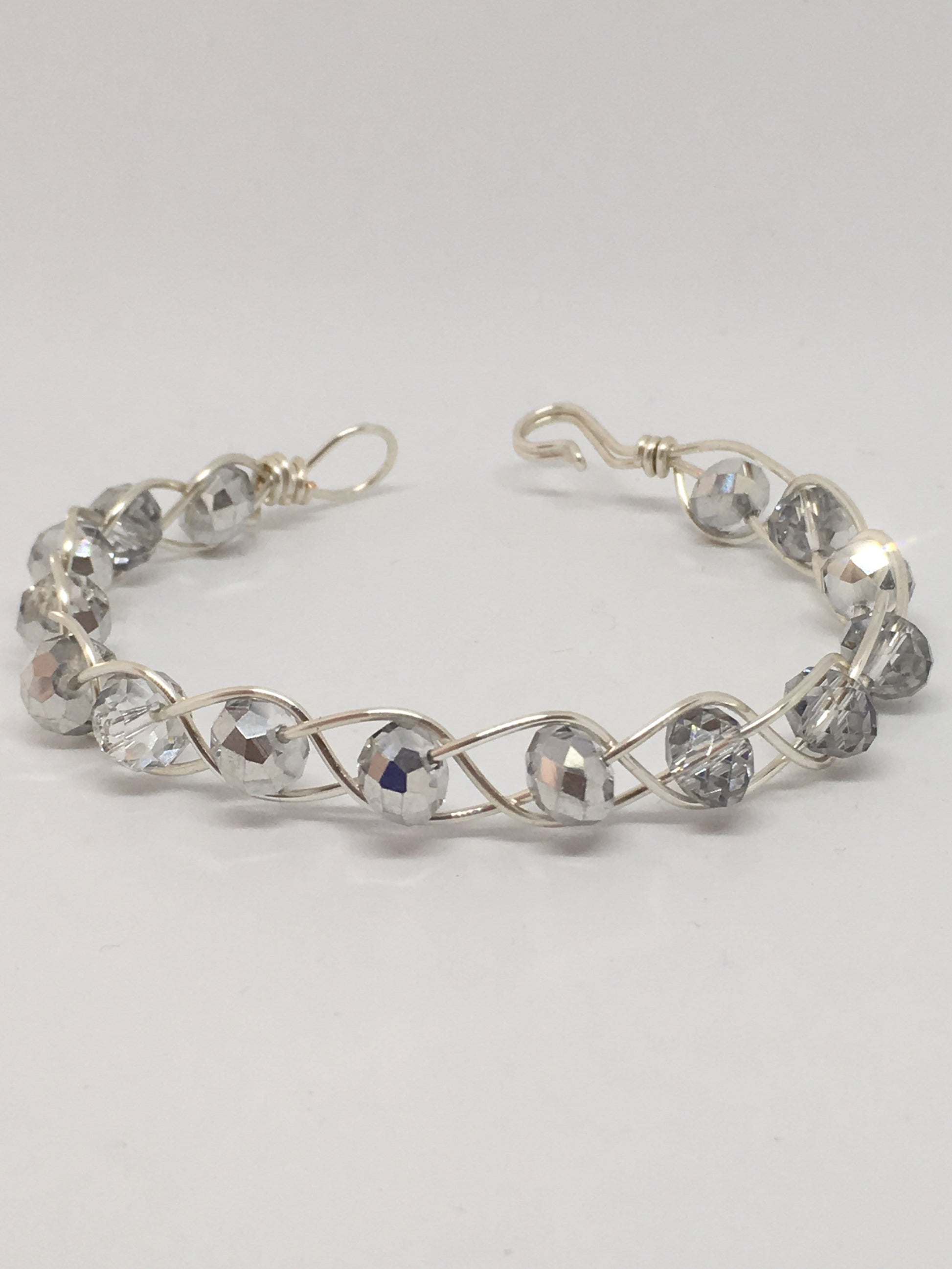 Bracelet Silver Wire Braided Bangle Jewelz Galore Wire Braided Bangle | Jewelz Galore | Handmade Jewellery Cambridge