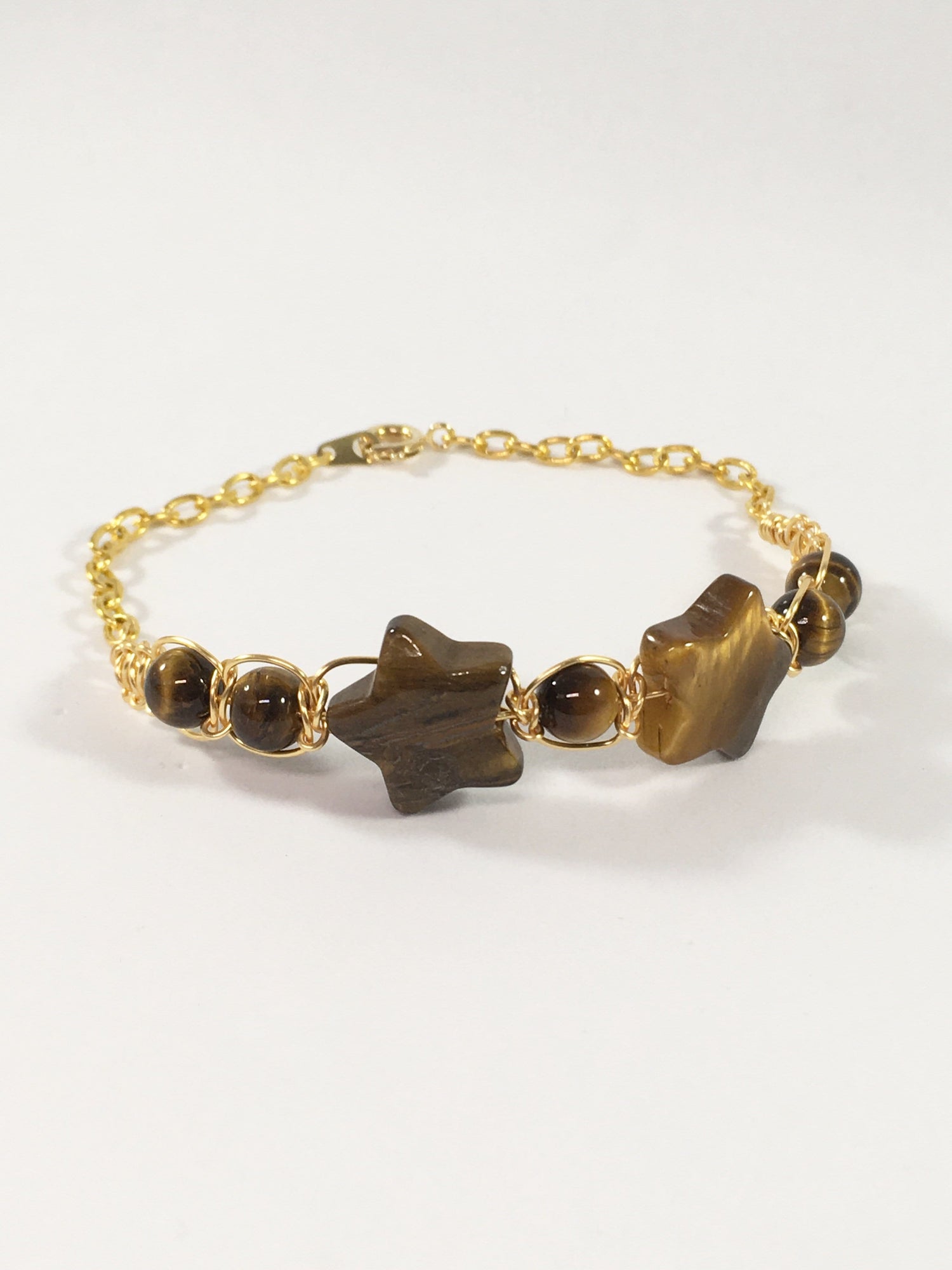 Tigers Eye Star Bracelet
