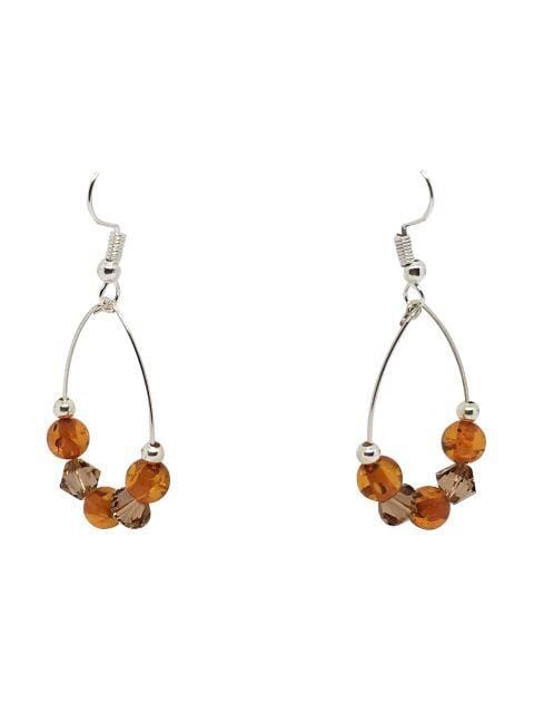 Earrings Amber Loop Earrings Jewelz Galore Amber Loop Earrings | Jewelz Galore | Handmade Jewellery Online