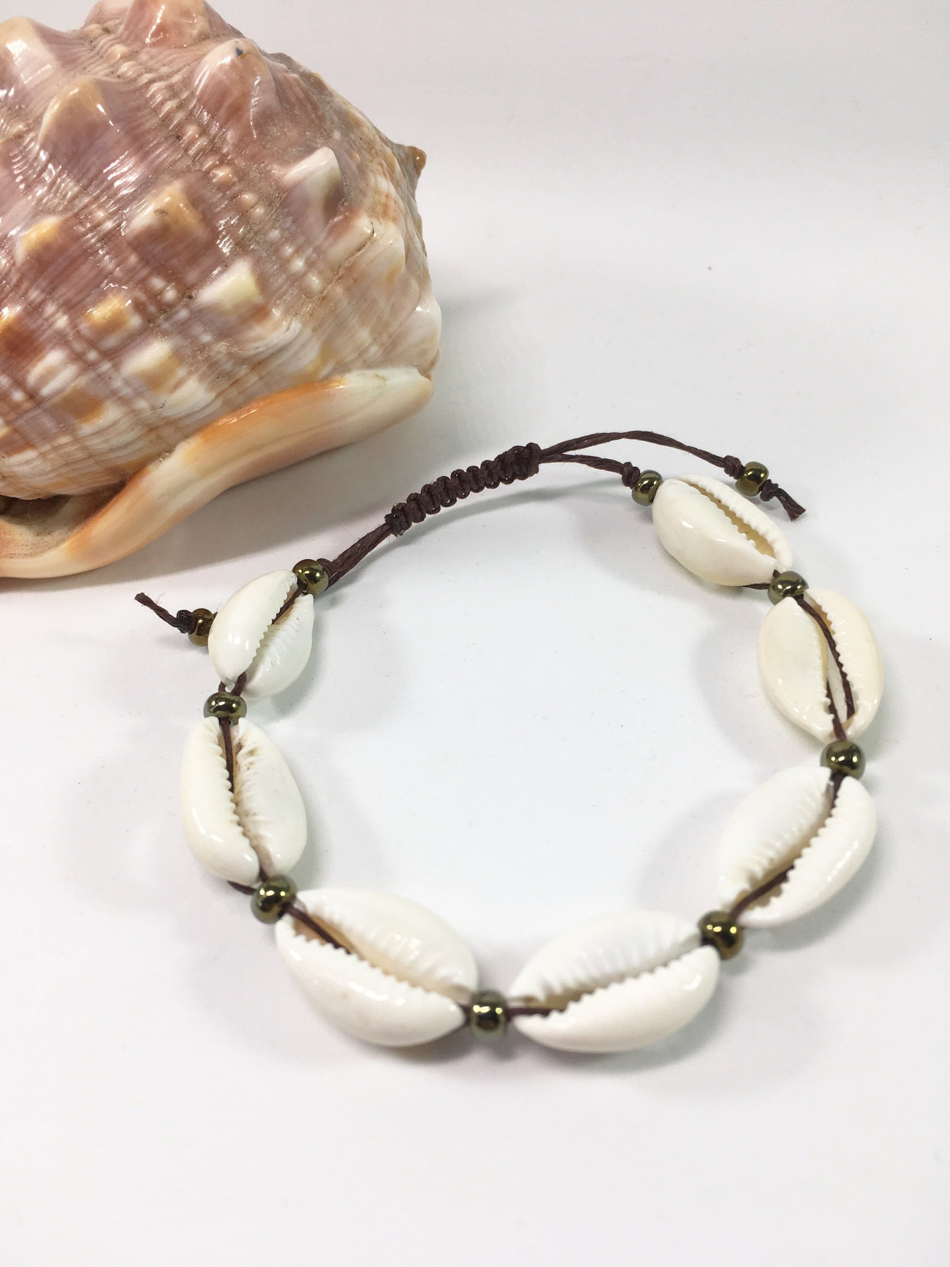 Macrame Shell Bracelet