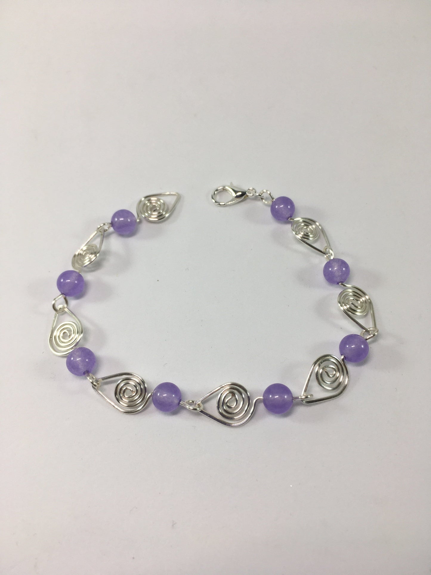 Bracelet Lilac Chalcedony Gemstone Swirl Bracelet Jewelz Galore Gemstone Swirl Bracelet | Jewelz Galore | Cambridge