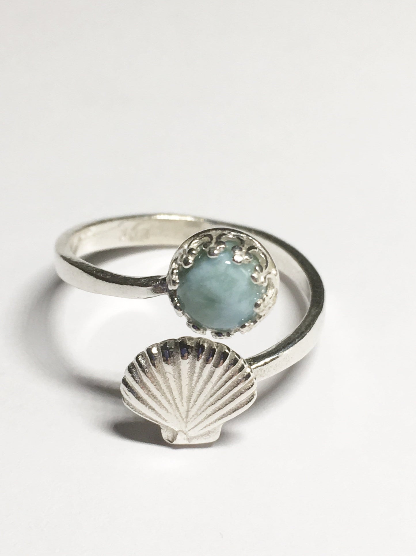 Ring Larimar Shell Ring Jewelz Galore Larimar Shell Ring | Jewelz Galore | Ladies Jewellery Online