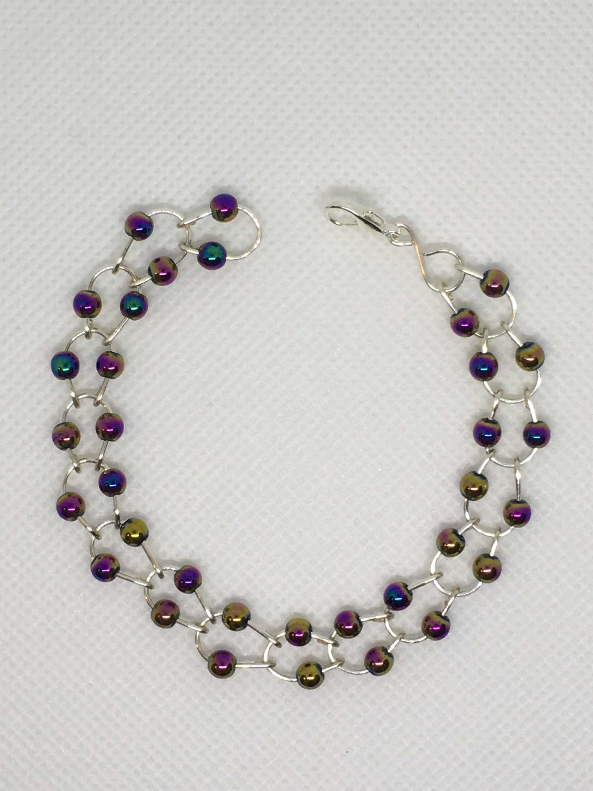 Bracelet Rainbow Loops Bracelet Jewelz Galore Loops Hematite Gemstone Bracelet | Jewelz Galore | Jewellery Online
