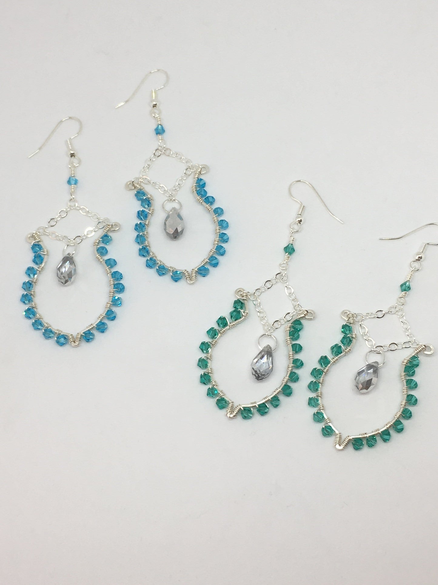 Earrings Wire wrapped Crystal Earrings Jewelz Galore Wire wrapped Boho Earrings | Jewelz Galore | Jewellery