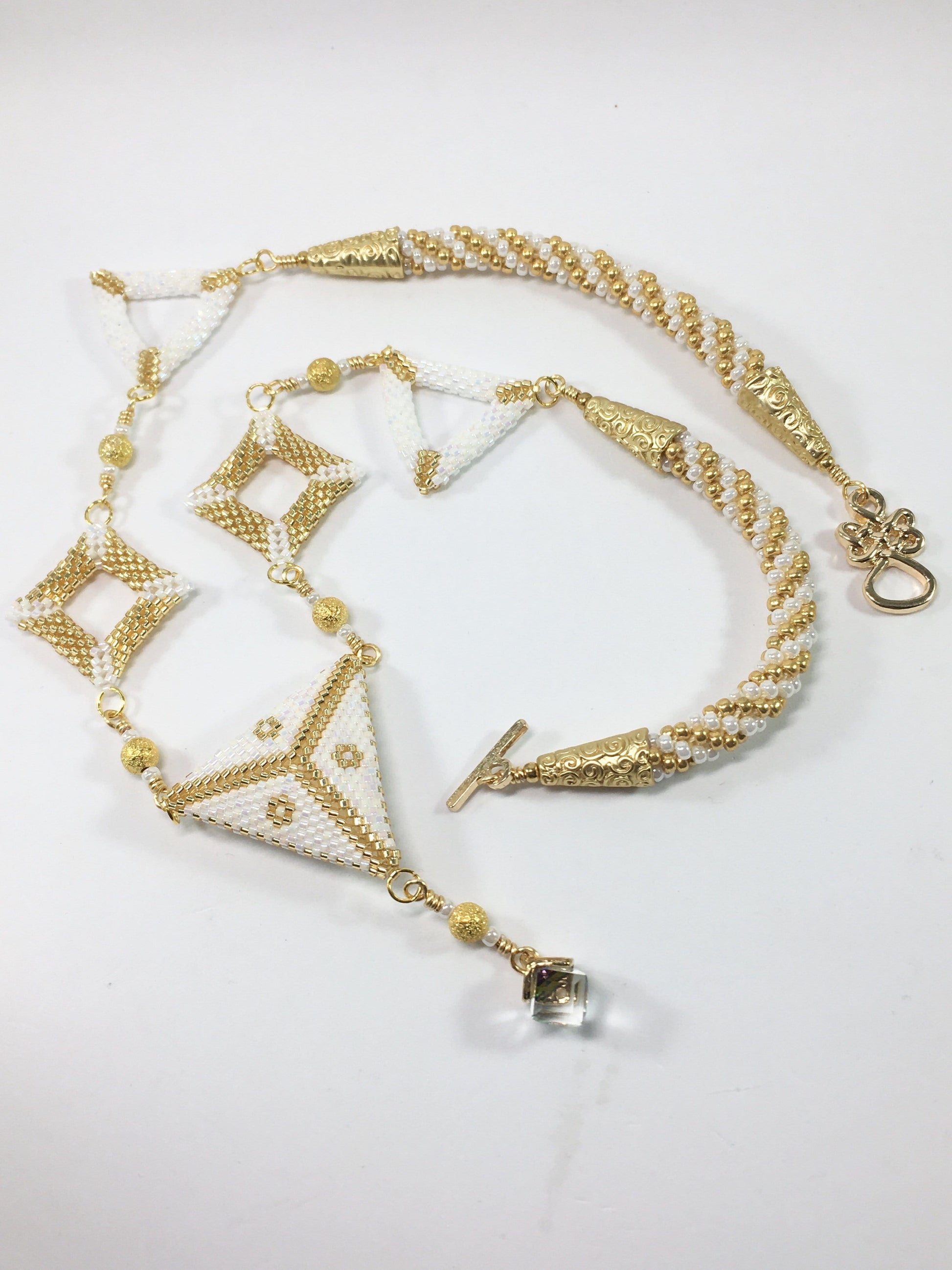 Necklace Gold Shapes Necklace Jewelz Galore Gold Beaded Shapes Necklace | Jewelz Galore | Jewellery In Cambridge
