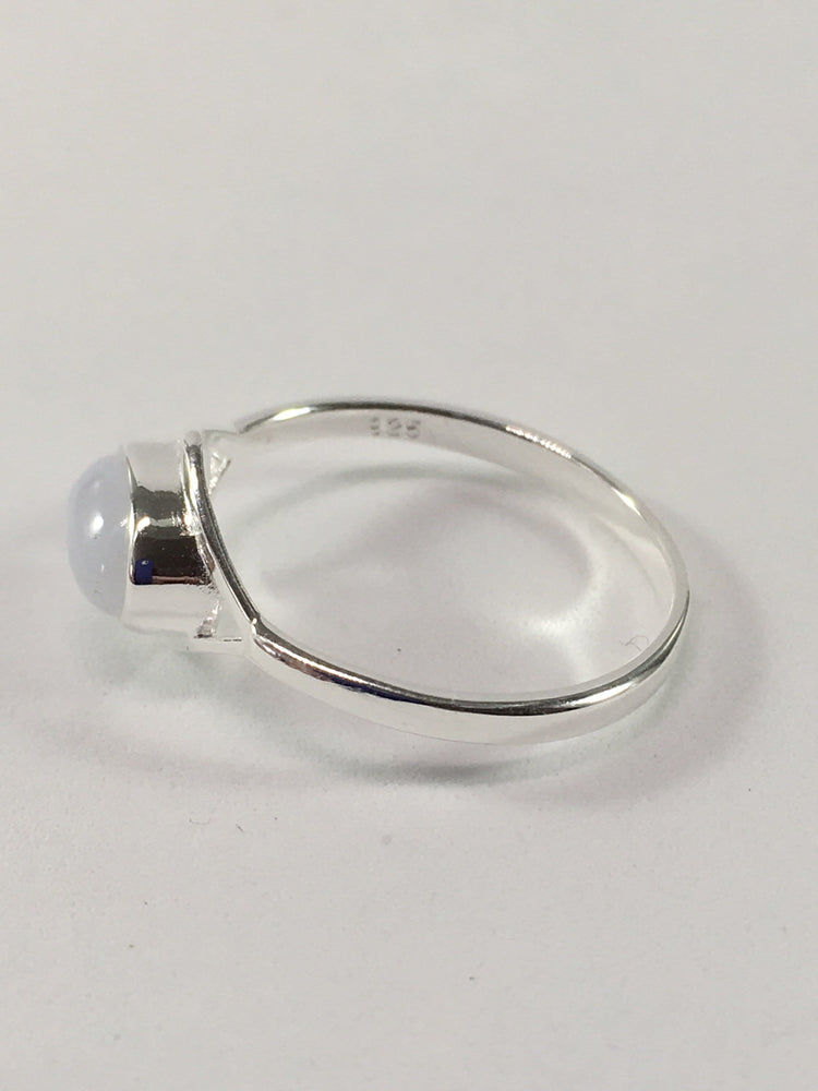 Oval Gemstone And Sterling Silver Ring
