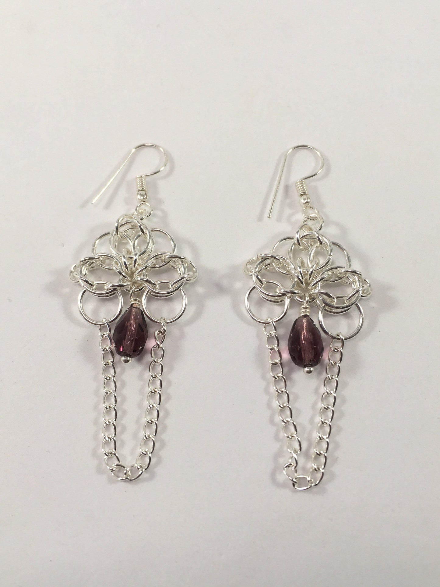 Handmade Beaded Chainmaille Earrings | Jewelz Galore