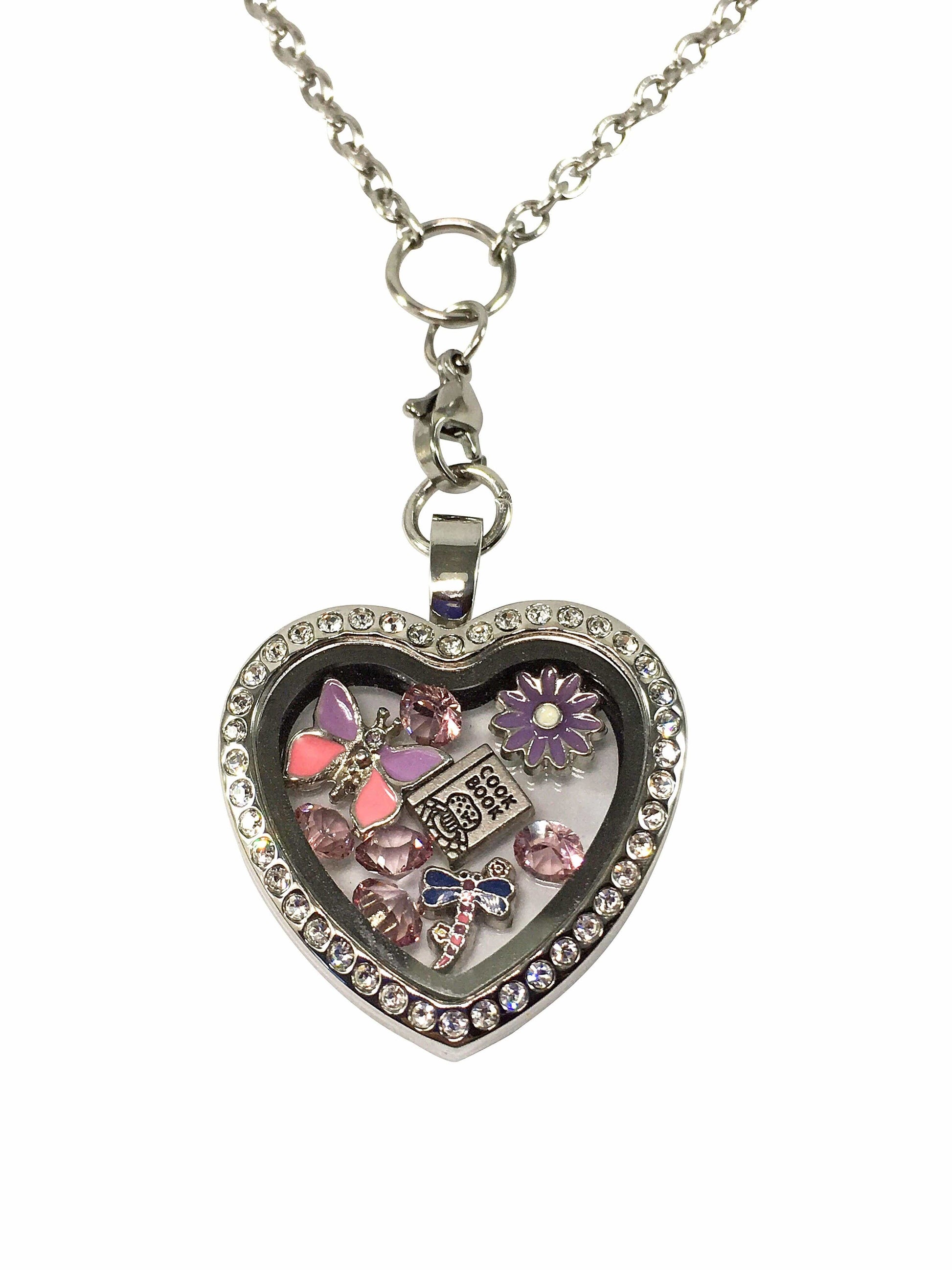Necklace Stainless Steel Heart Locket Jewelz Galore