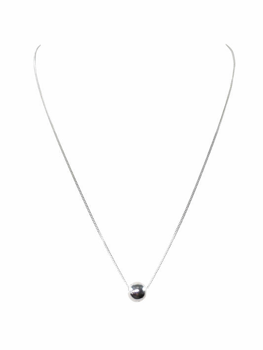 Sterling Silver Ball Charm Necklace