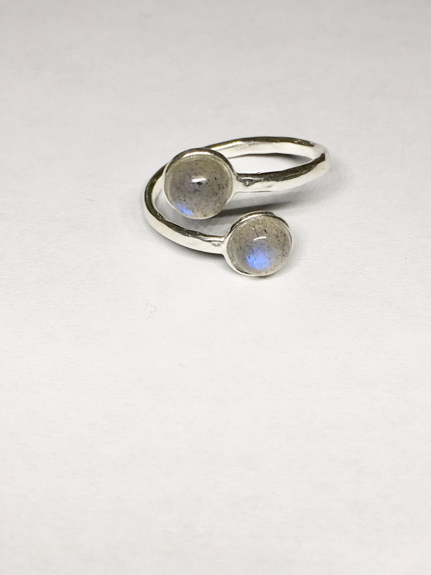 Ring Blue Flash Labradorite Cabochon Ring Jewelz Galore Ladies Labradorite Ring | Jewelz Galore | Handmade Jewellery Online