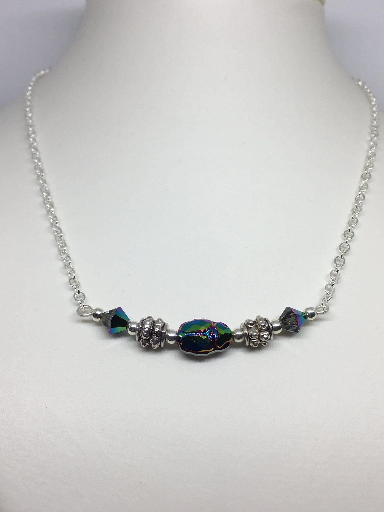 Swarovski Scarab Beetle Necklace